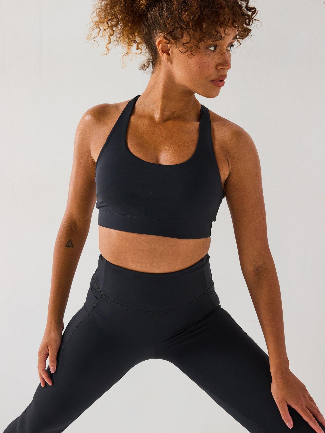 Image 4 of 6 of Gym + Coffee Womens Training Relentless Bra - Black