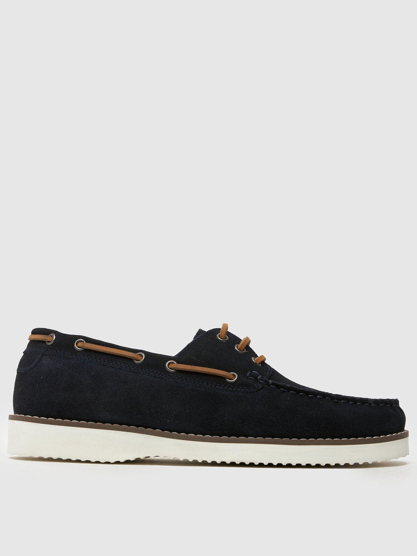 Image 1 of 4 of Schuh Rick White Sole Boat Shoes - Blue