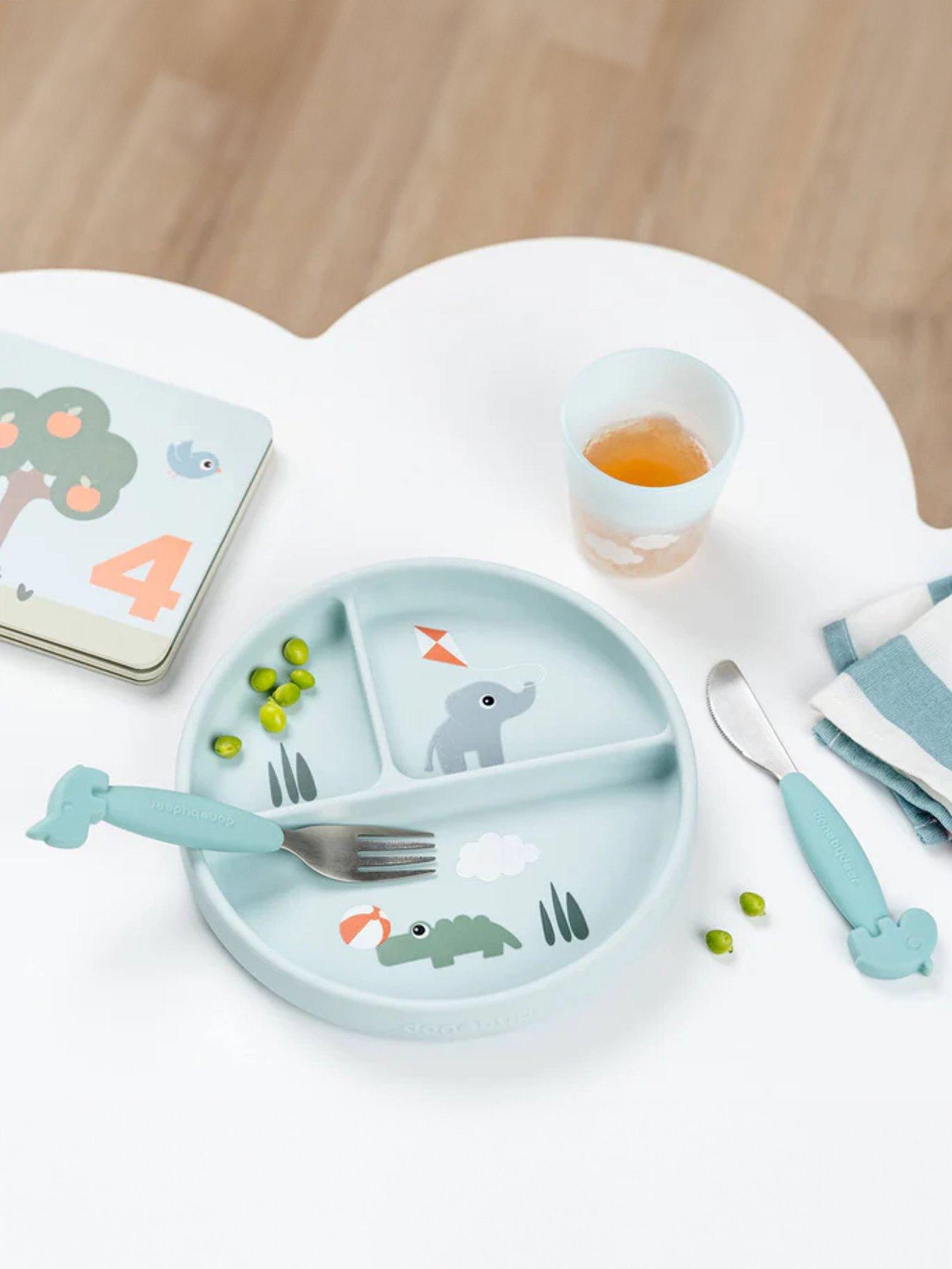 Image of Done by Deer Silicone Stick and Stay compartment plate Playground