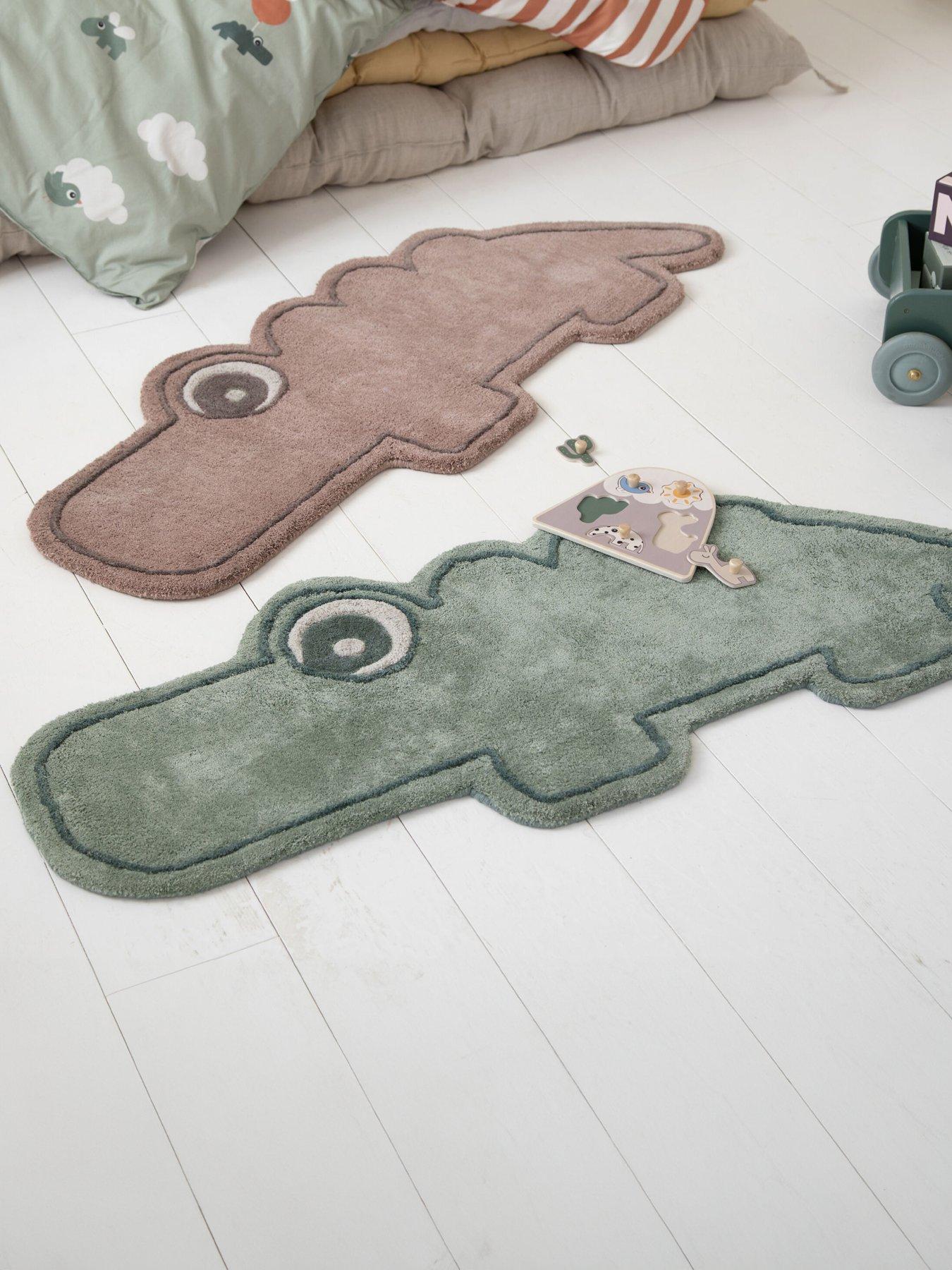 done-by-deer-croco-rug-green