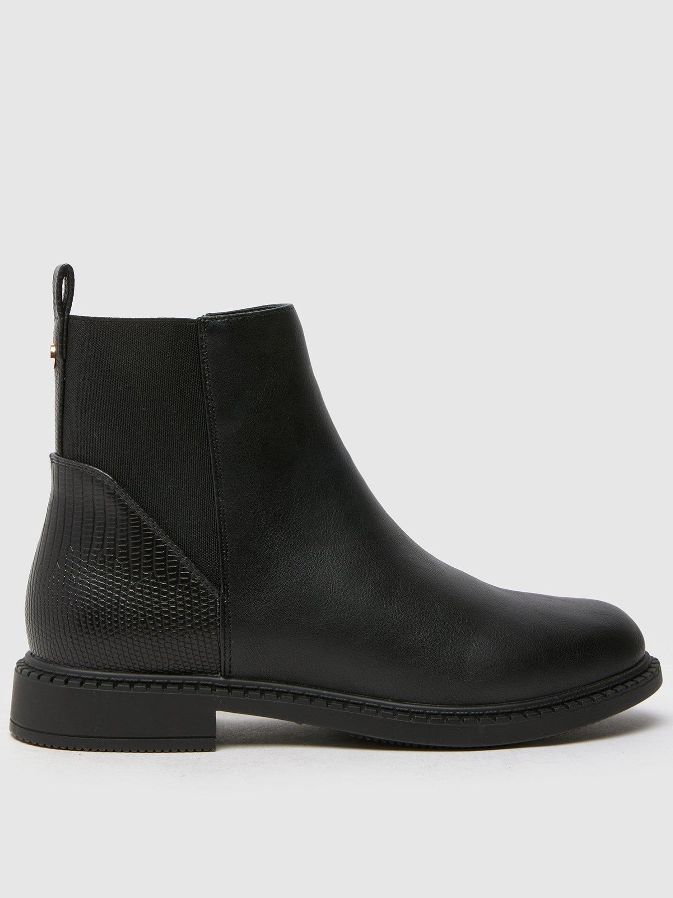 Image 1 of 4 of Schuh Calmer Youth Chelsea Boot - Black