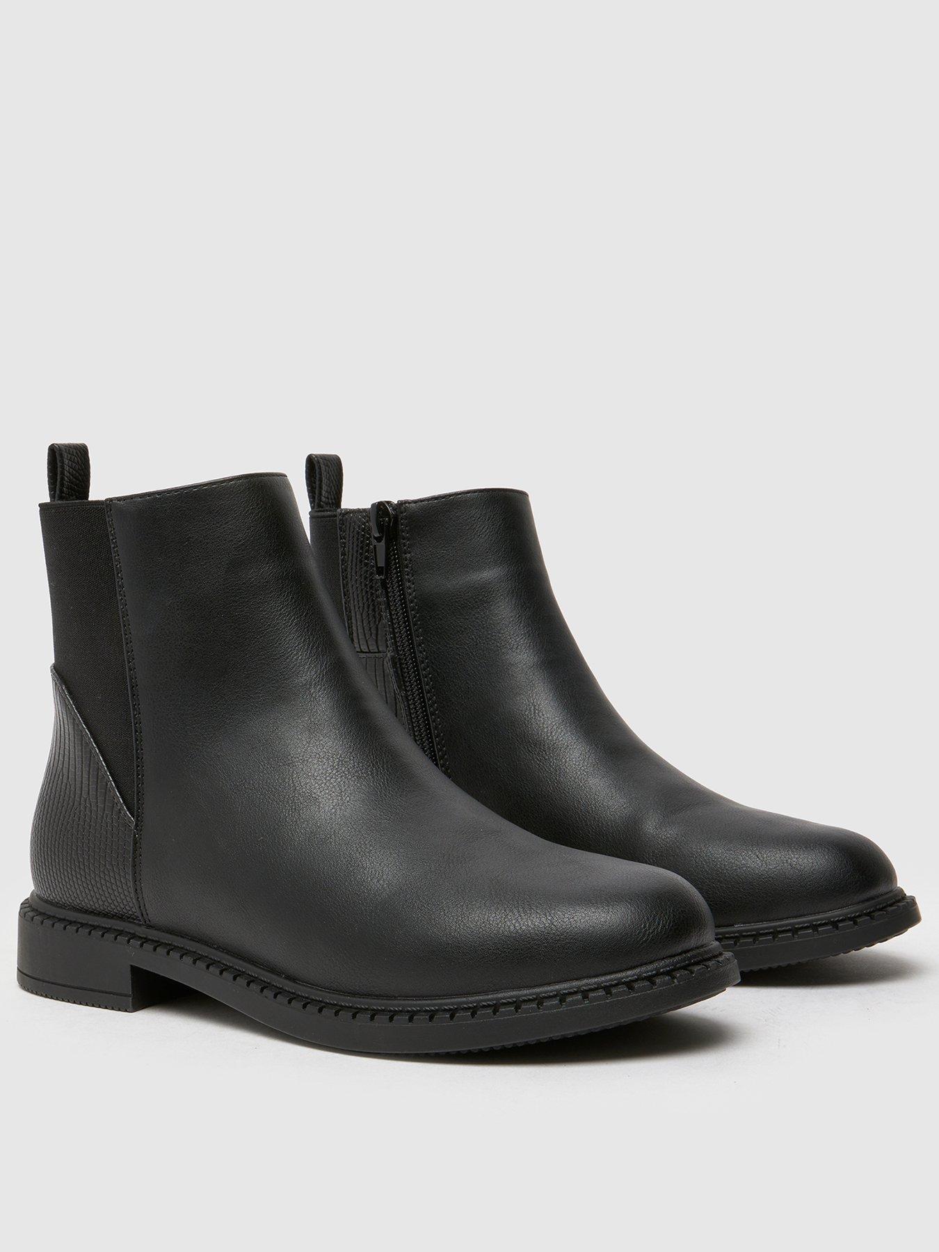 Image 2 of 4 of Schuh Calmer Youth Chelsea Boot - Black