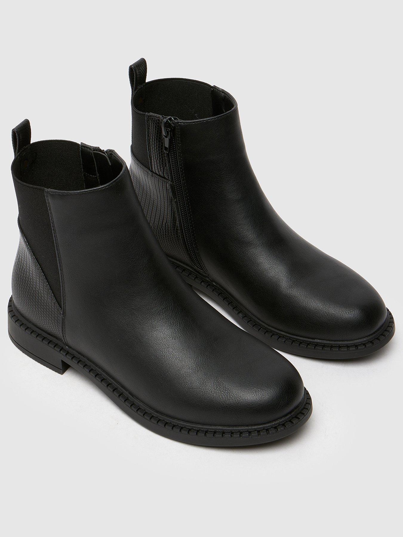 Image 3 of 4 of Schuh Calmer Youth Chelsea Boot - Black