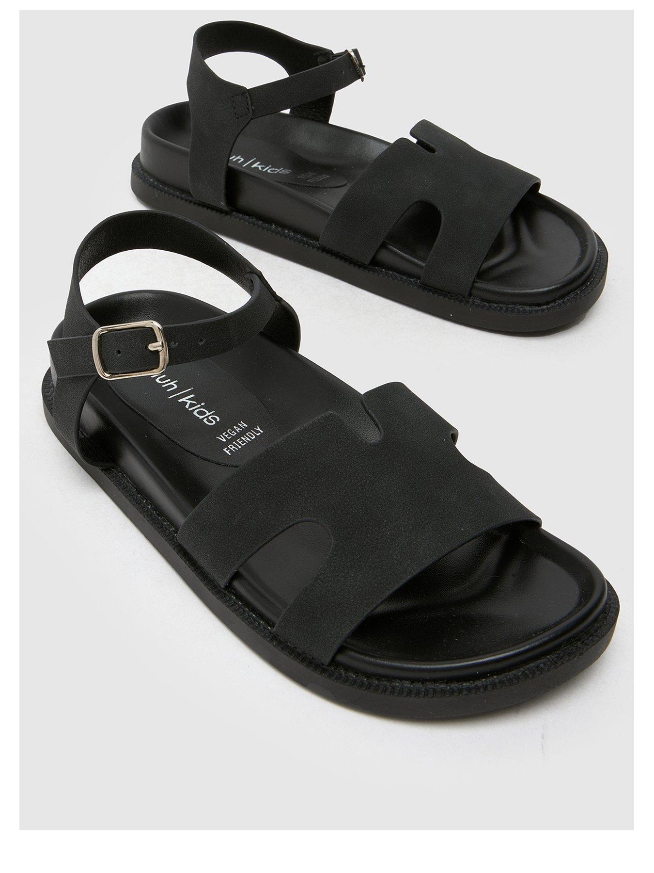 Image 3 of 4 of Schuh Junior Tippi Footbed Sandals - Black
