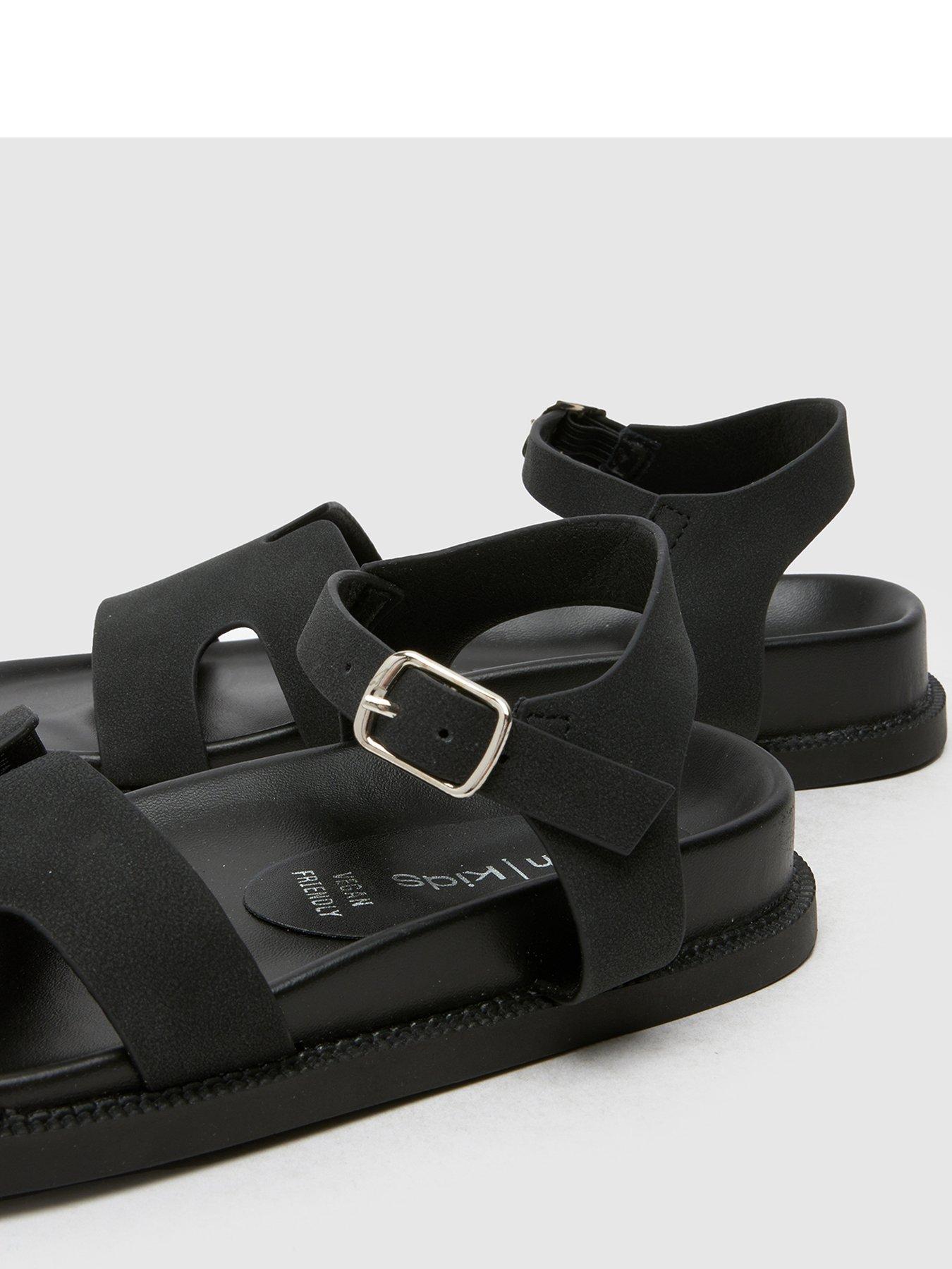 Image 4 of 4 of Schuh Junior Tippi Footbed Sandals - Black