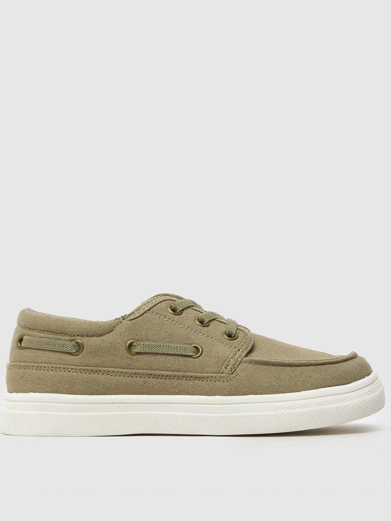 schuh-junior-lando-canvas-white-sole-khakifront