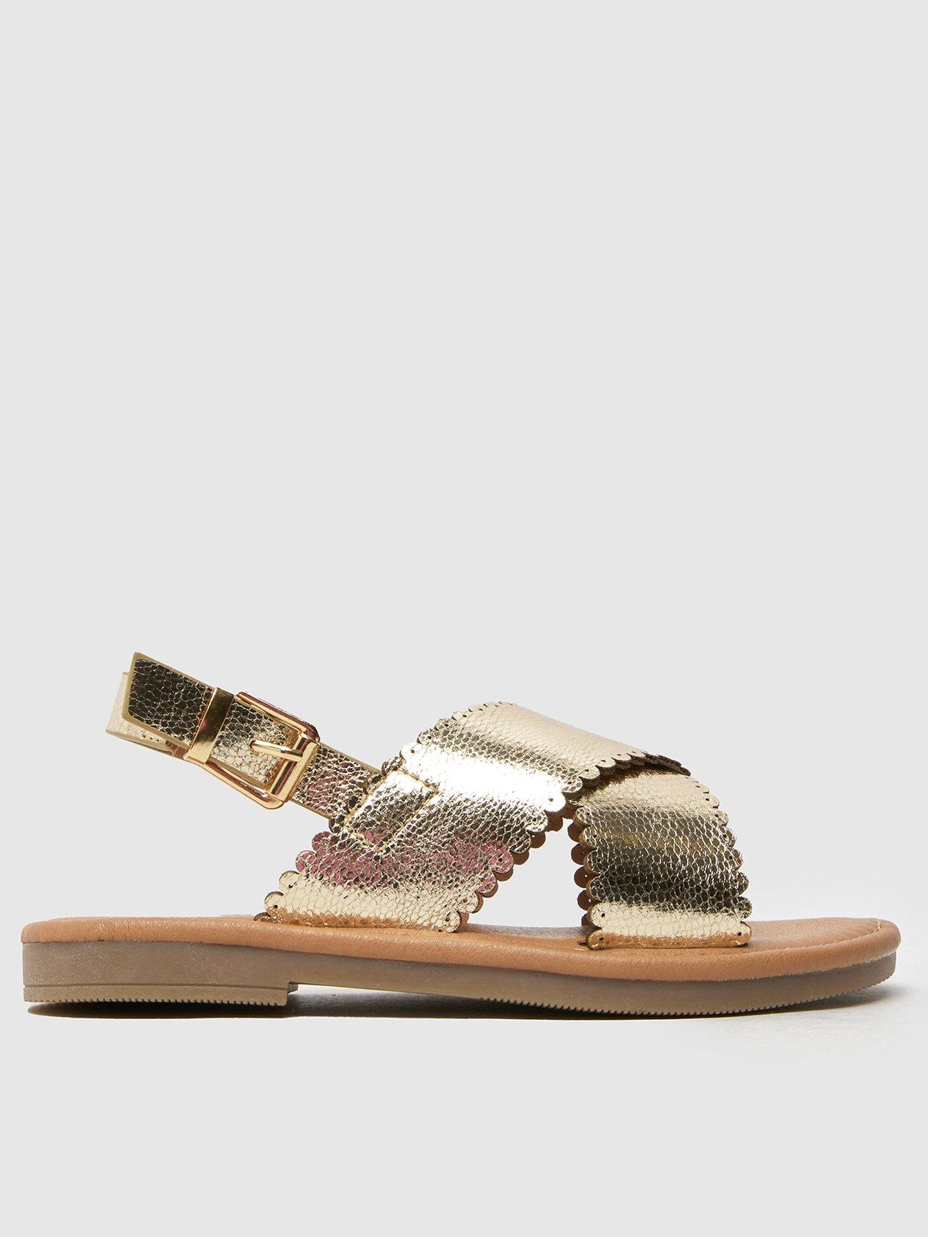 Image 1 of 4 of Schuh Junior Tinley Flat Sandals - Gold