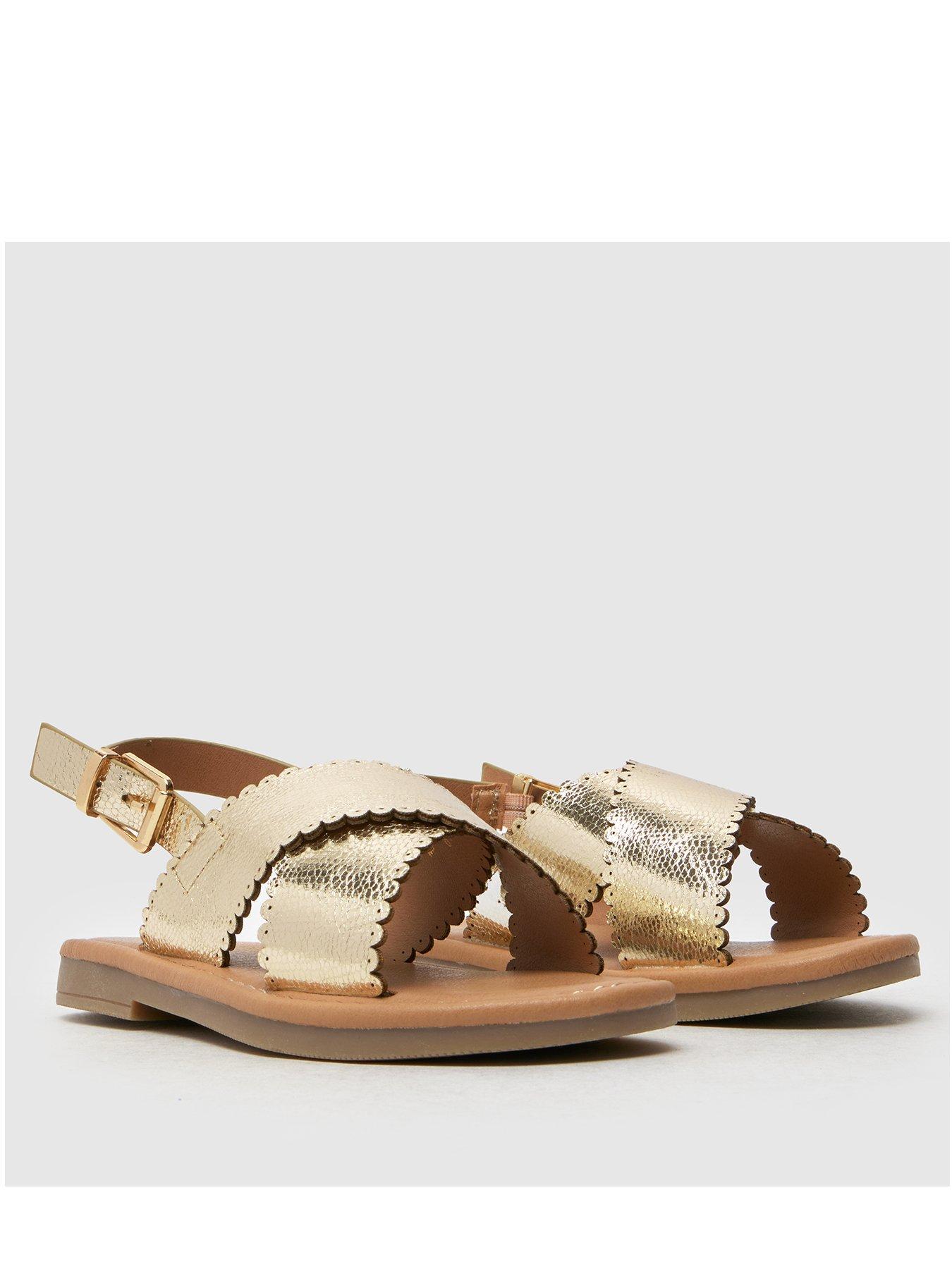 Image 2 of 4 of Schuh Junior Tinley Flat Sandals - Gold
