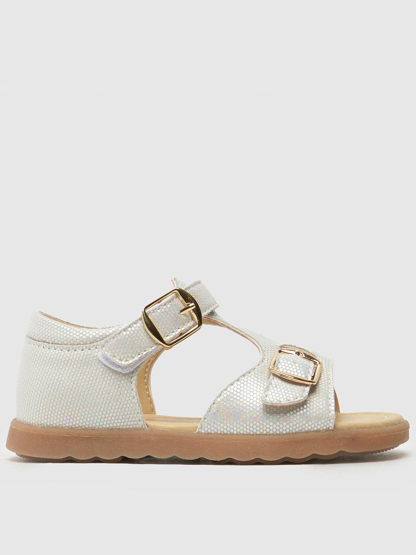 undefined Toddler Tawney Buckle Sandal - White