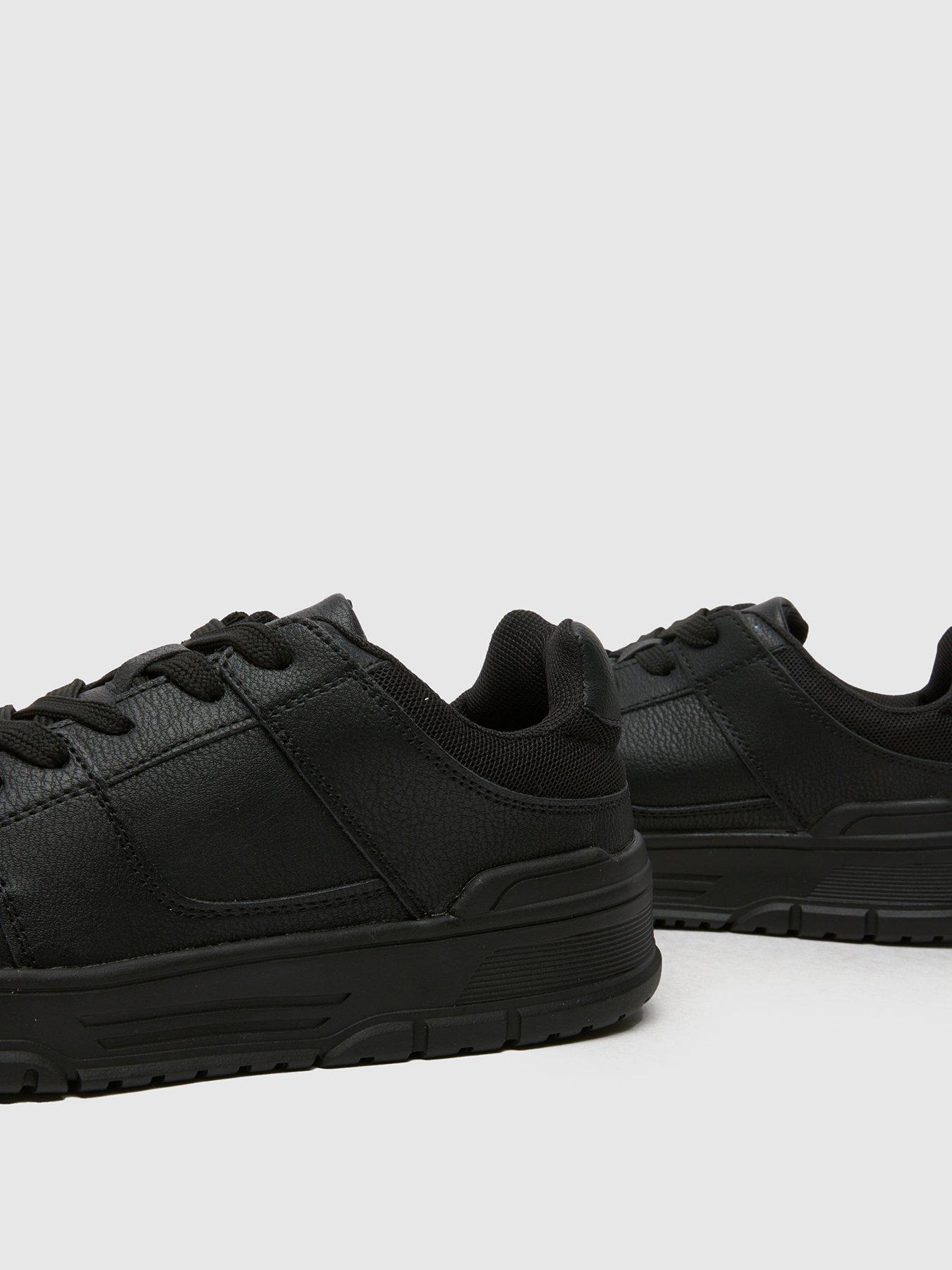 Image 4 of 4 of Schuh Machinery Youth Lace Trainer - Black