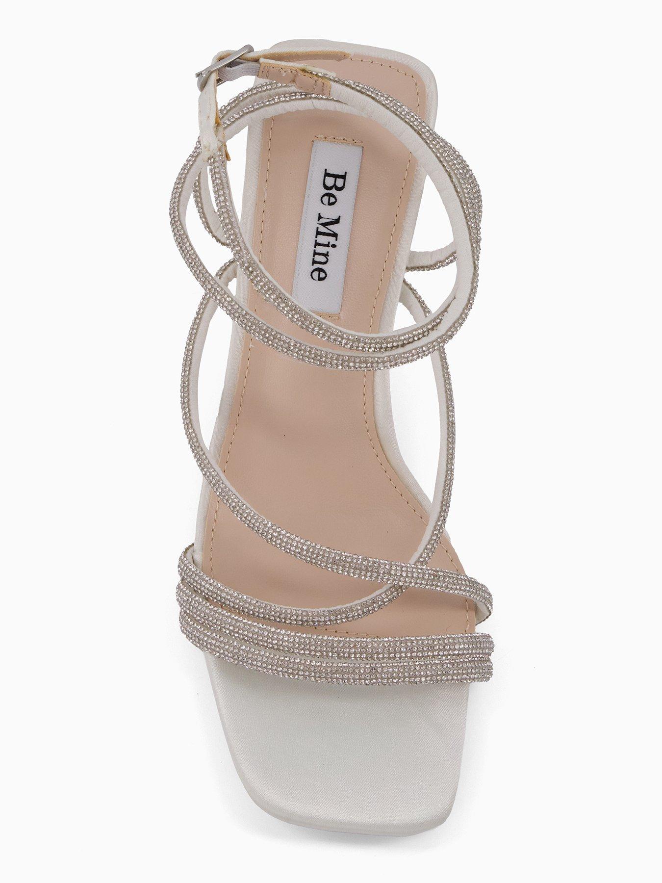 raid-easha-embellished-strappy-satin-heels-whiteoutfit