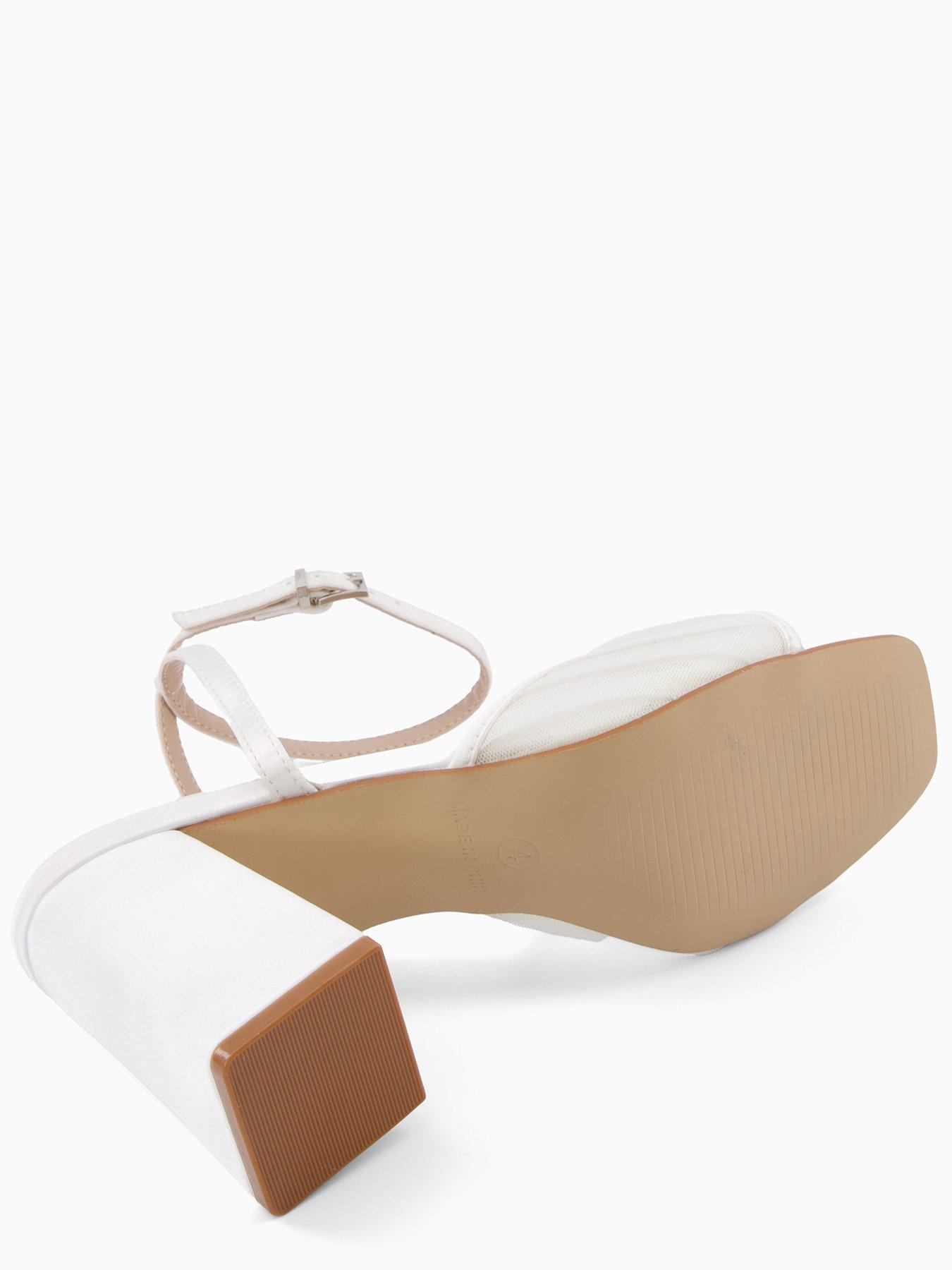 raid-punam-mesh-heeled-sandal-whitedetail