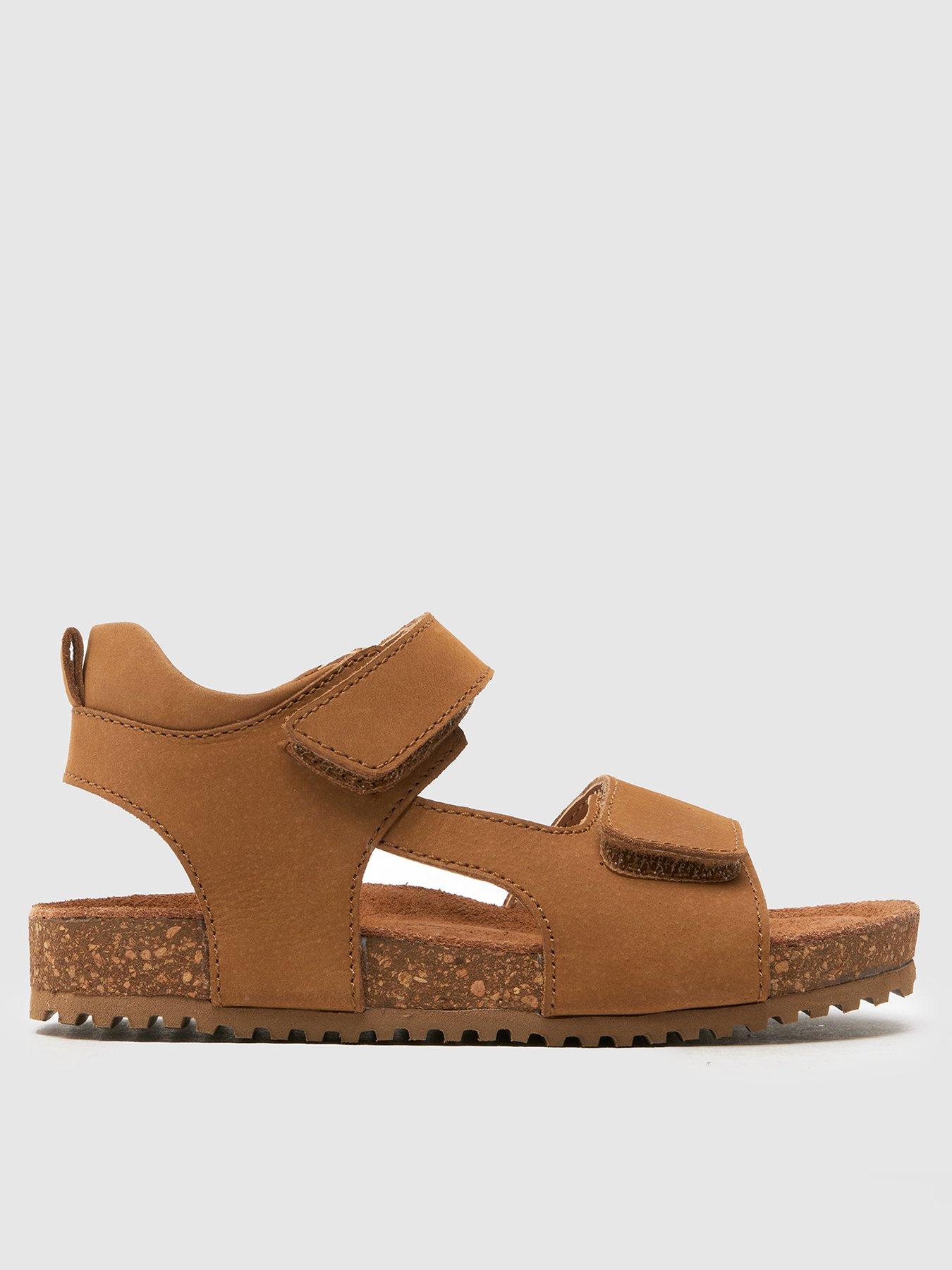 Schuh Toddler Tiggy Velcro Footbed Sandals - Brown