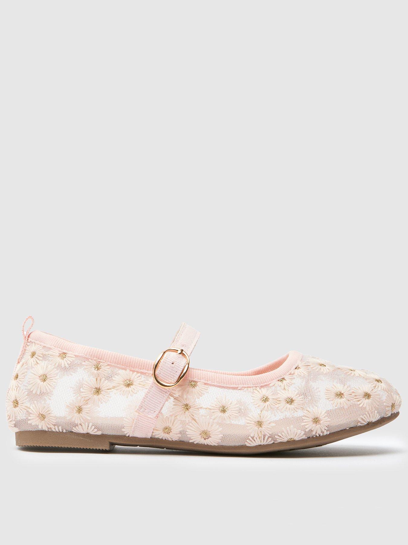 Image 1 of 4 of Schuh Junior Lenora Flower Ballerina - Pink
