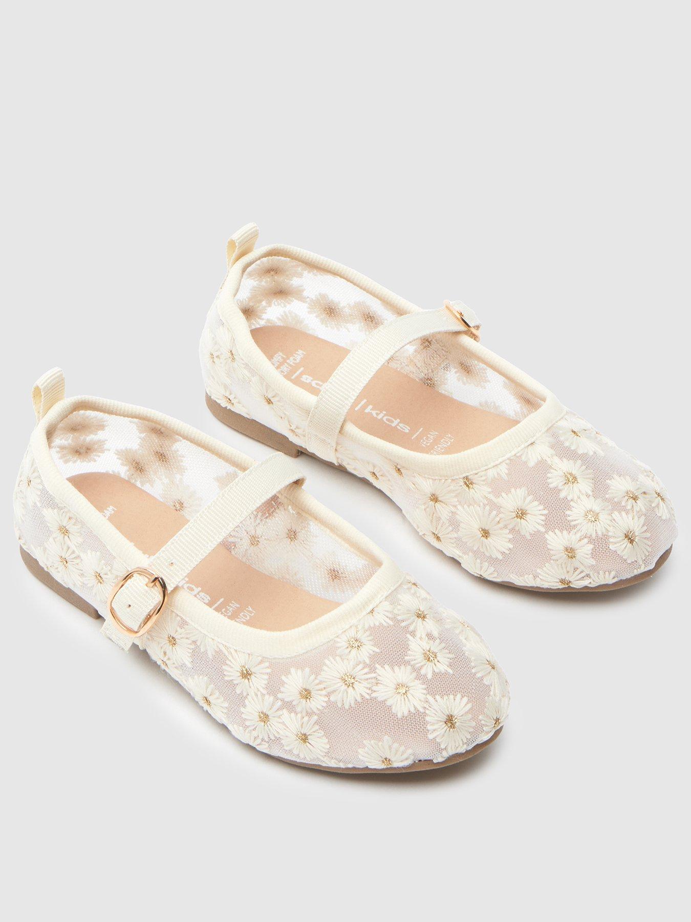 Image 3 of 4 of Schuh Toddler Lenora Flower Ballerina - White