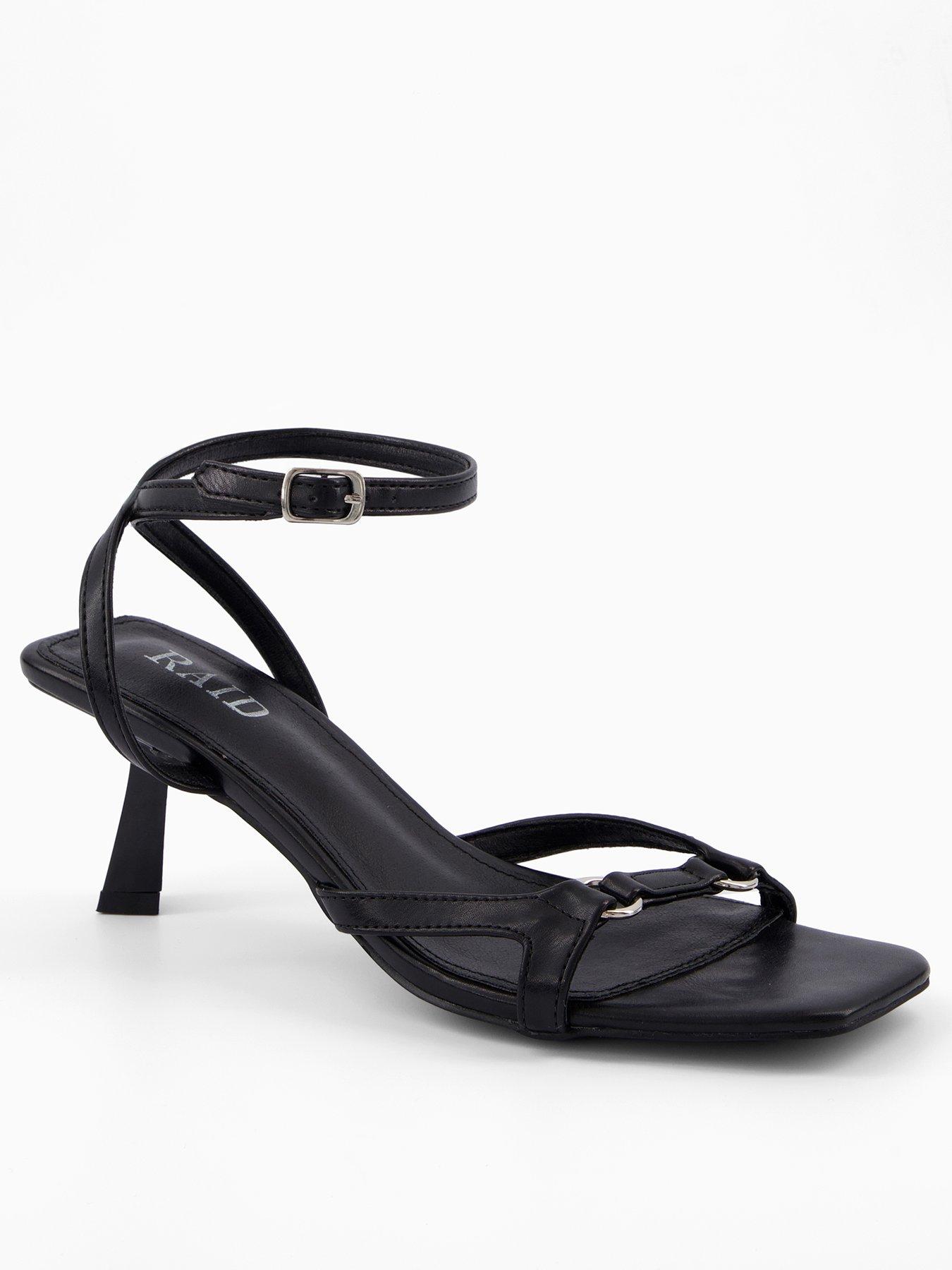 Raid Macie Mid Heel Sandal - Black