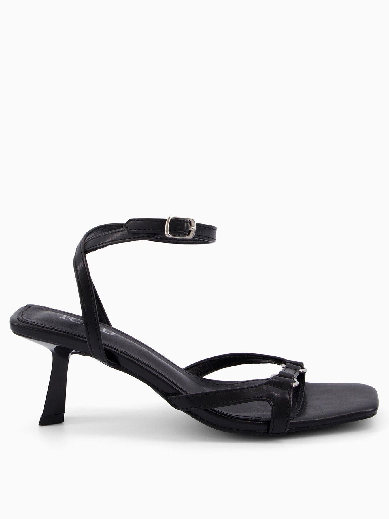 raid-macie-mid-heel-sandal-blackstillFront