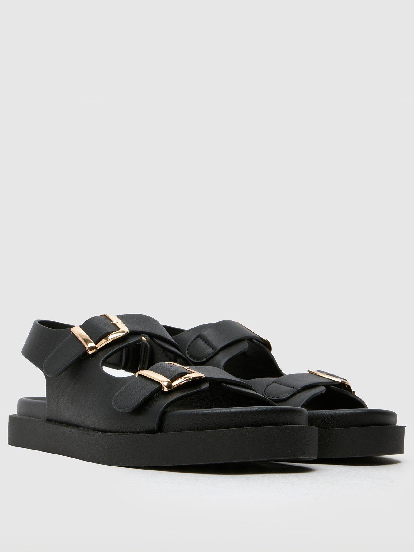 Image 2 of 4 of Schuh Tabs Youth Double Buckle Sandal - Black