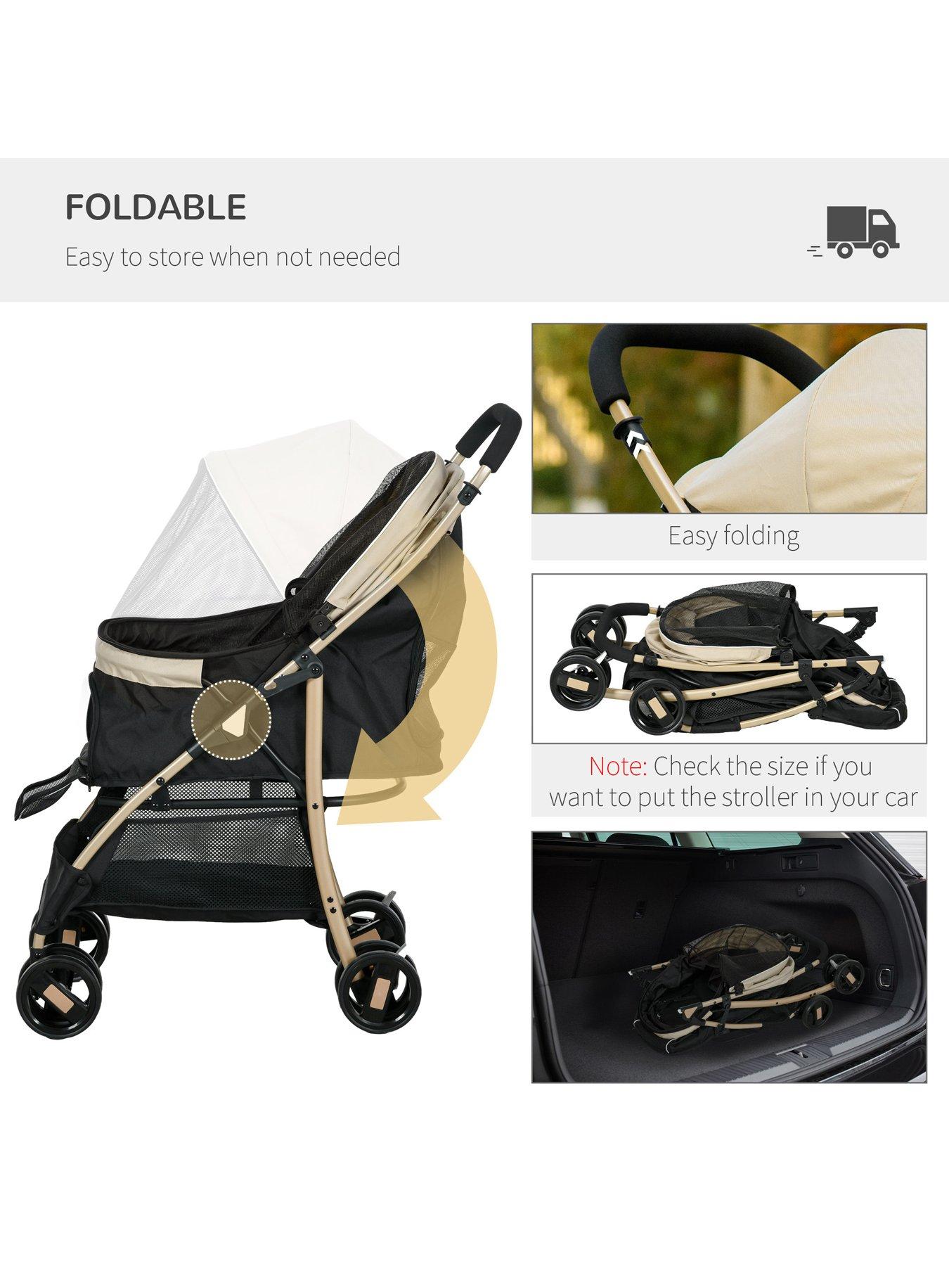Image 4 of 6 of PawHut Pet Stroller