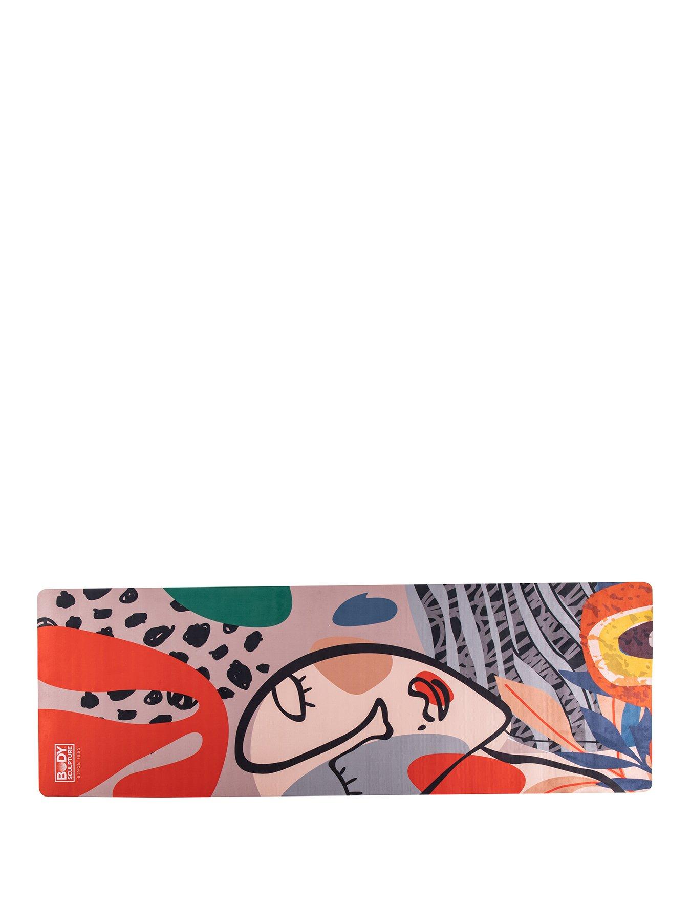 Image 1 of 5 of Body Sculpture Large Suede TPE Yoga/Exercise Mat - Abstract
