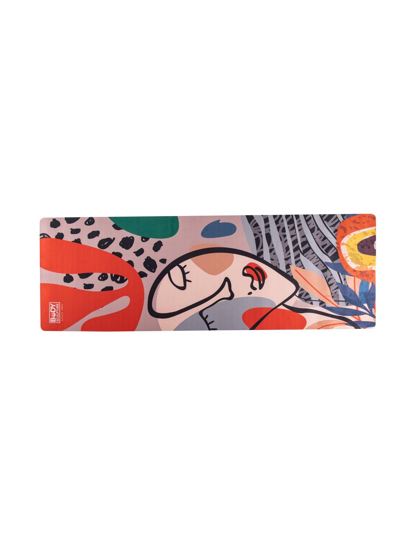 Image 4 of 5 of Body Sculpture Large Suede TPE Yoga/Exercise Mat - Abstract