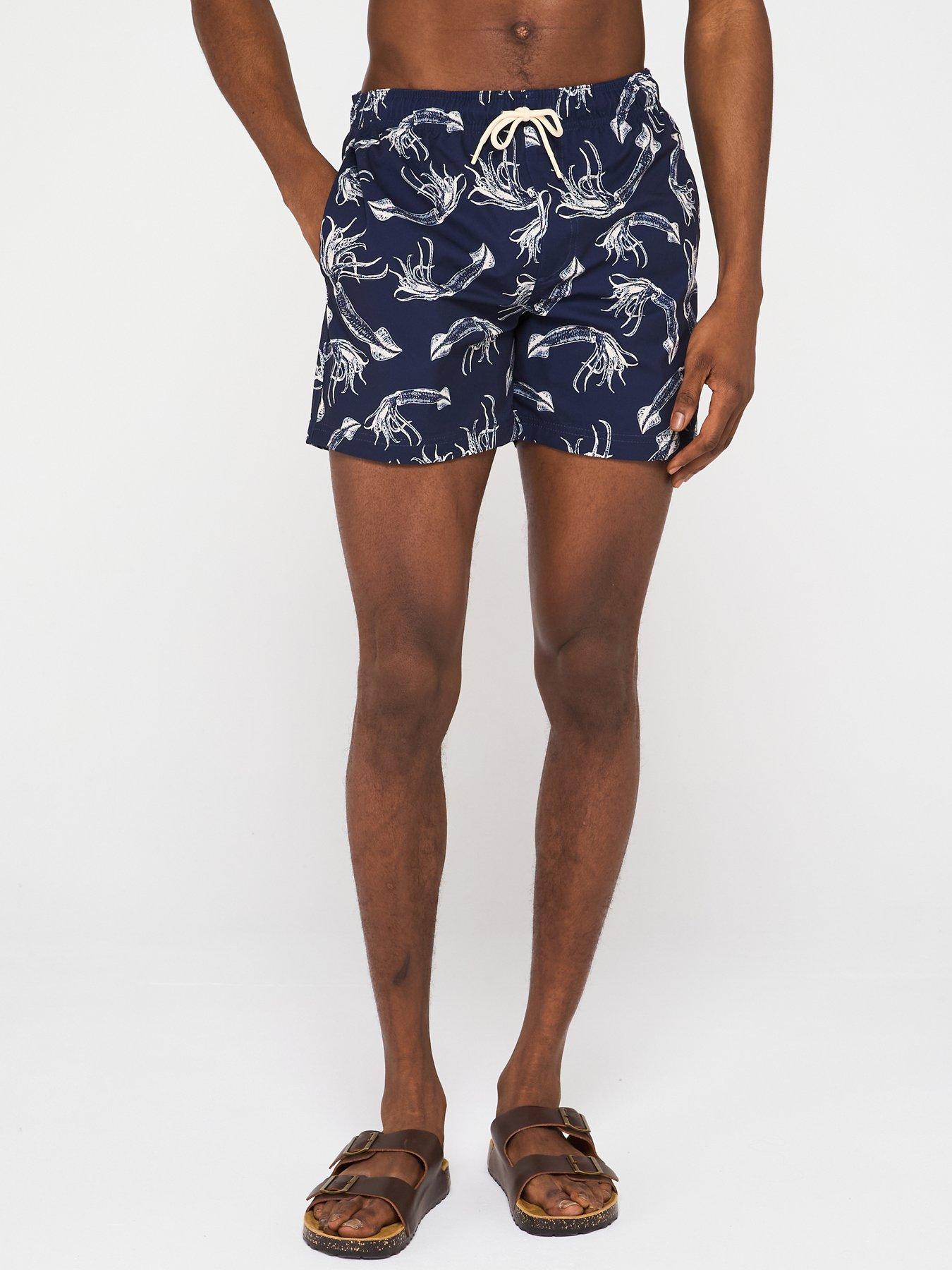 Jack & Jones Maui Printed Swim Shorts - New Navy