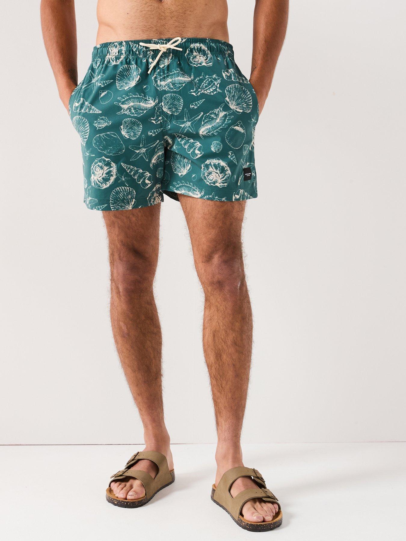 undefined Maui Printed Swim Short - Mallard Green