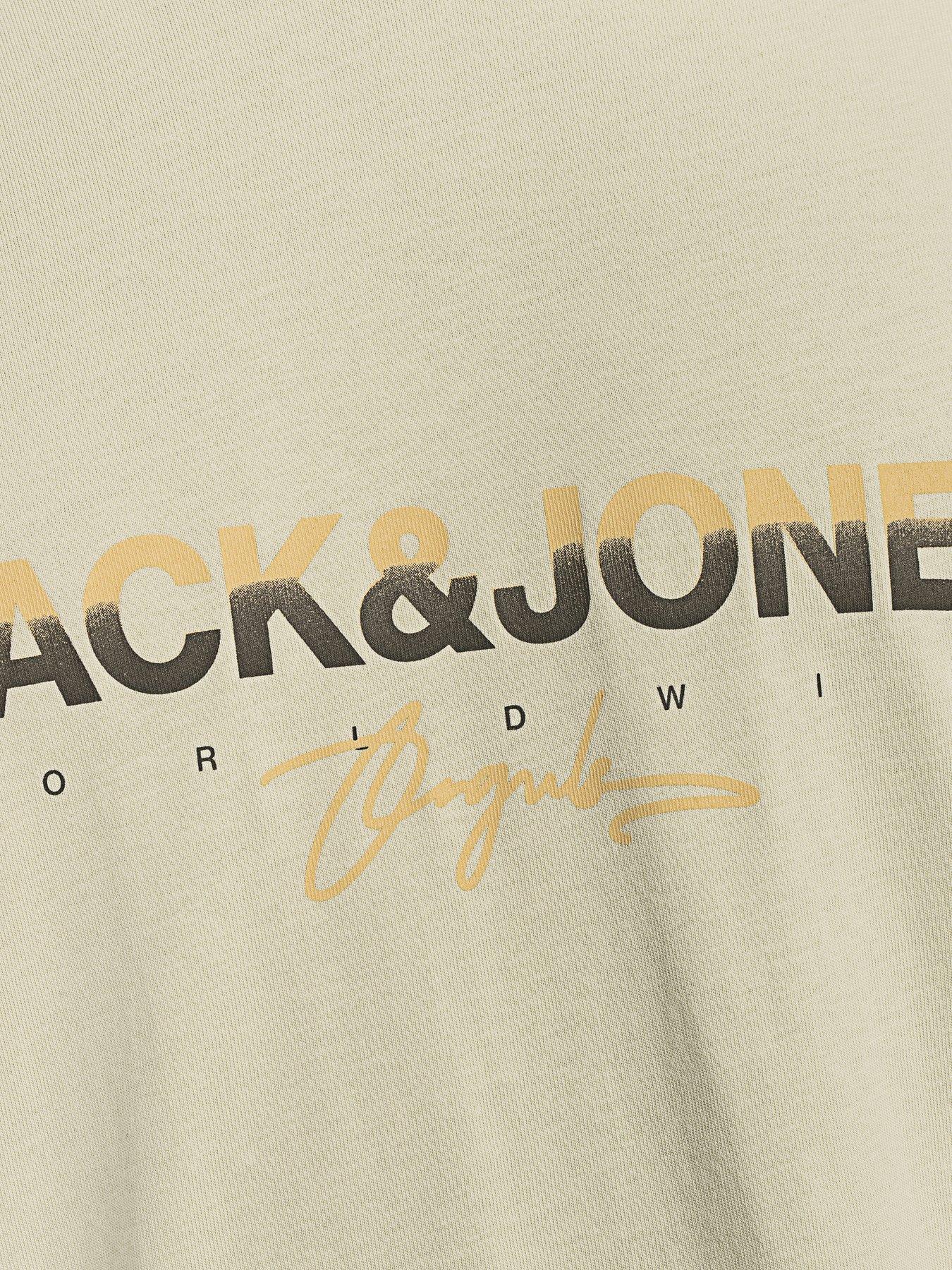 Image 6 of 6 of Jack & Jones 3 Pack Short Sleeve Logo Script T-Shirts - Multi