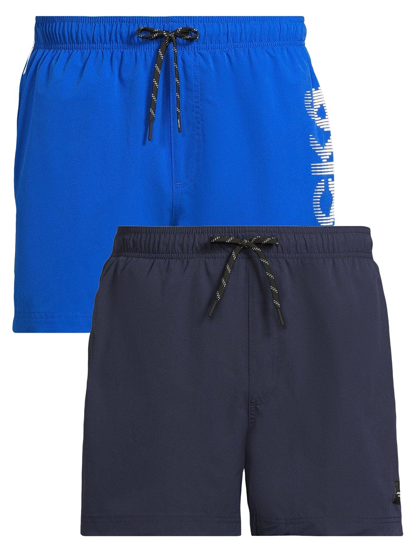 Image of Jack & Jones Maui Pack Logo and Solid Swim Short - Multi
