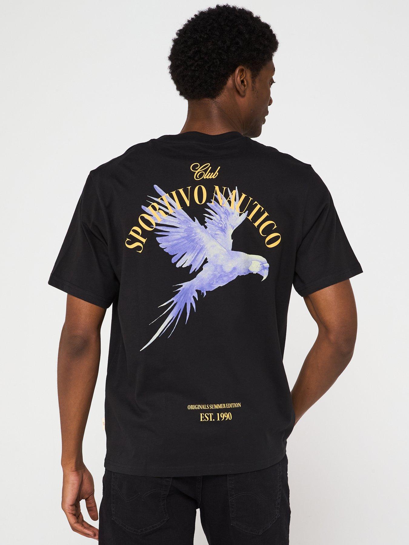 Jack & Jones Hydra Cutout Short Sleeve Crew Neck T-Shirt - Black