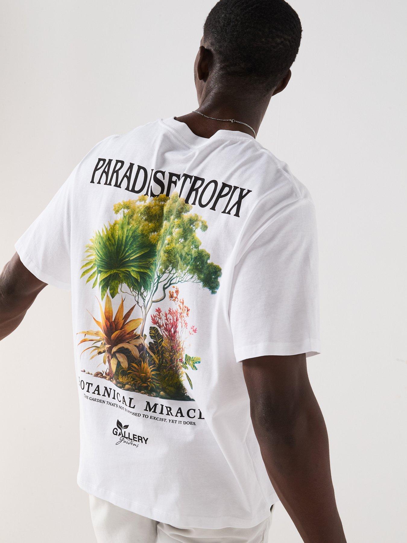 undefined Botaniq Short Sleeve Crew Neck T-Shirt - White