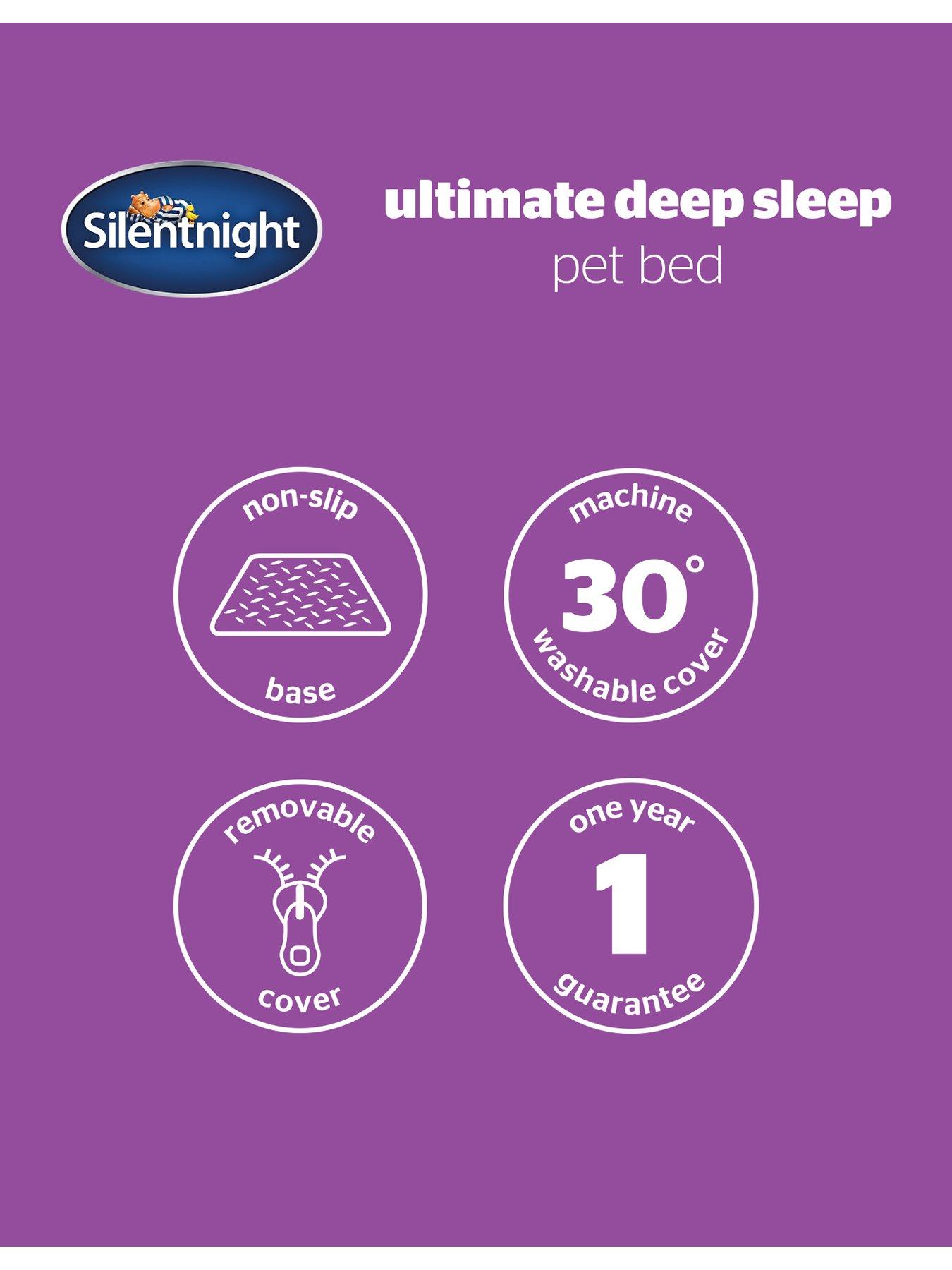Image 7 of 7 of Silentnight Silentnight Ultimate Deep Sleep Boucle Box Pet Bed - Natural