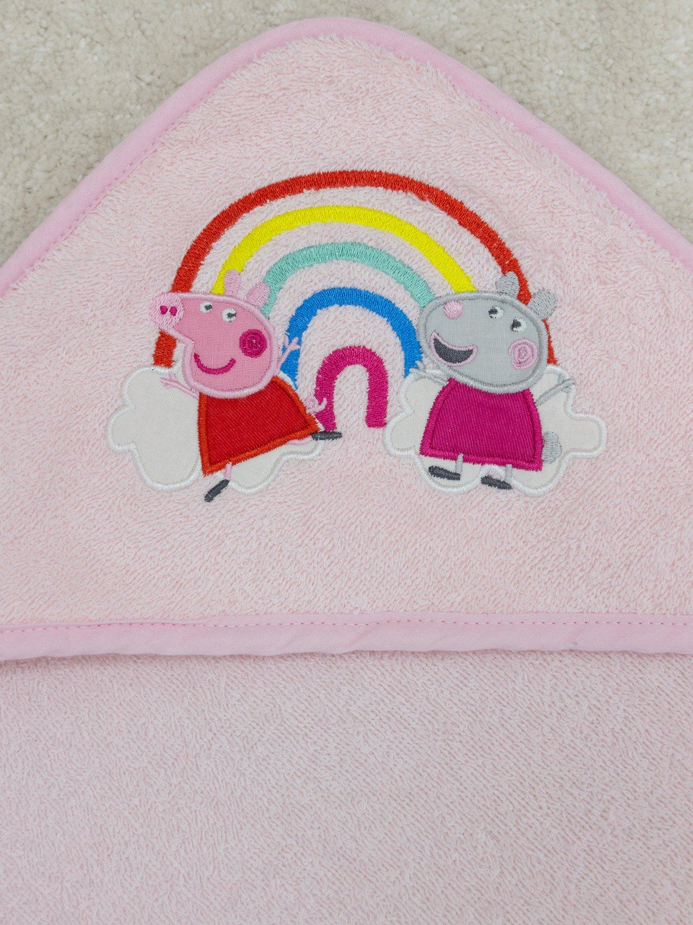 peppa-pig-lullabies-infant-hooded-towel-pinkdetail