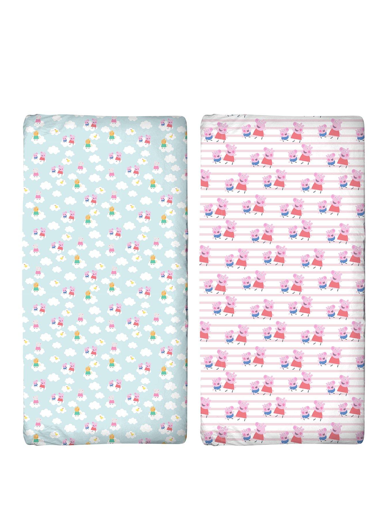 Peppa Pig Set Of 2 Fitted Sheets