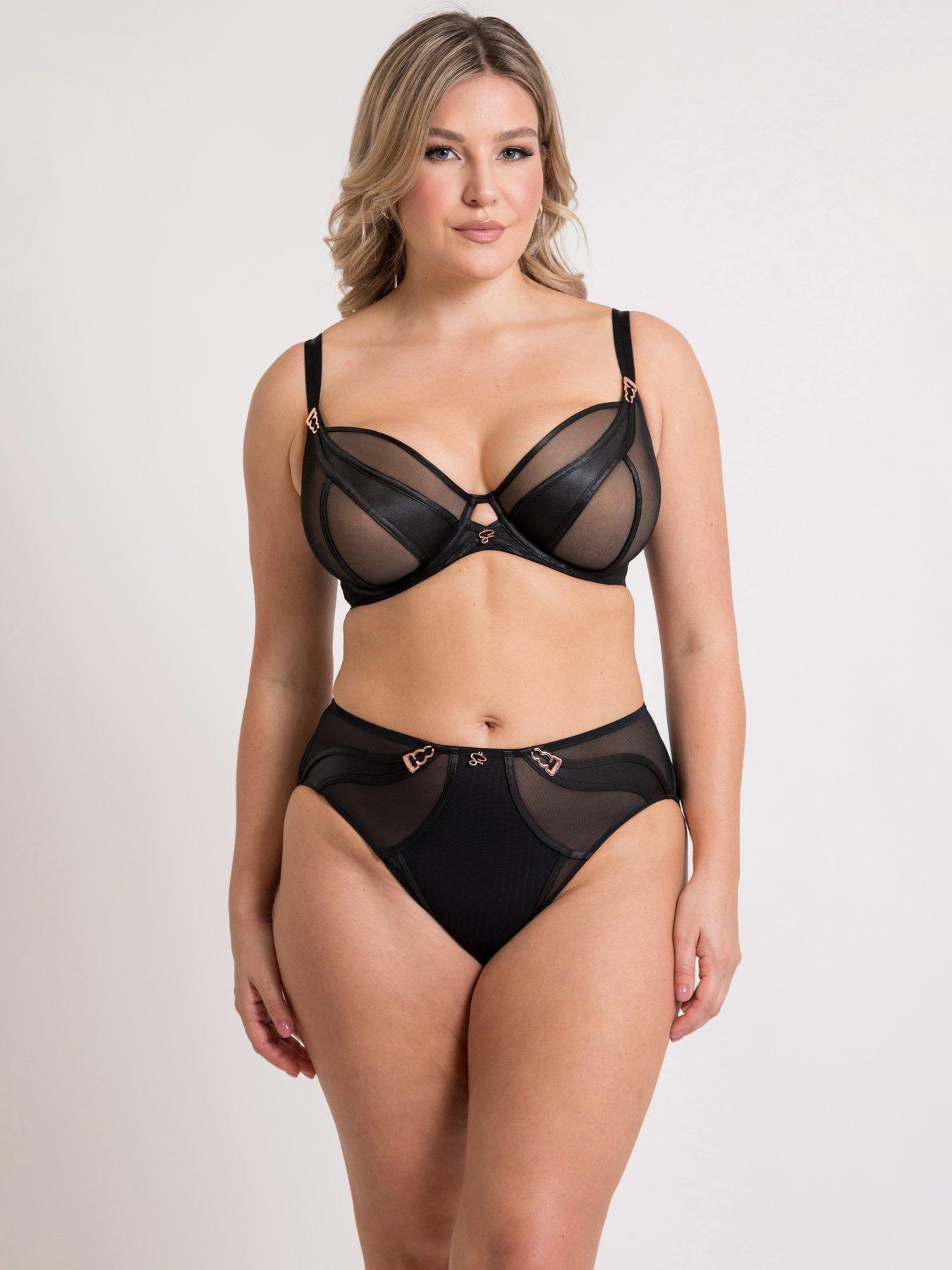 Image 1 of 6 of Curvy Kate Scantilly By Curvy Kate Suspense Plunge Bra - Black