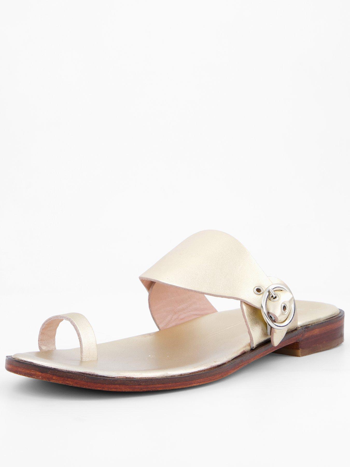 Image 1 of 7 of FREE PEOPLE Barcelona Slip On Sandal - Gold