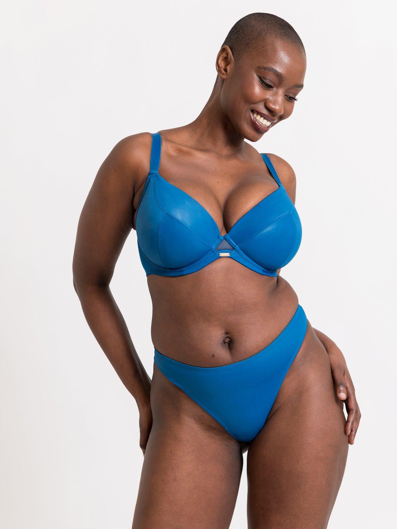 Image 1 of 4 of Curvy Kate Curvy Kate Lush Thong - Peacock Blue