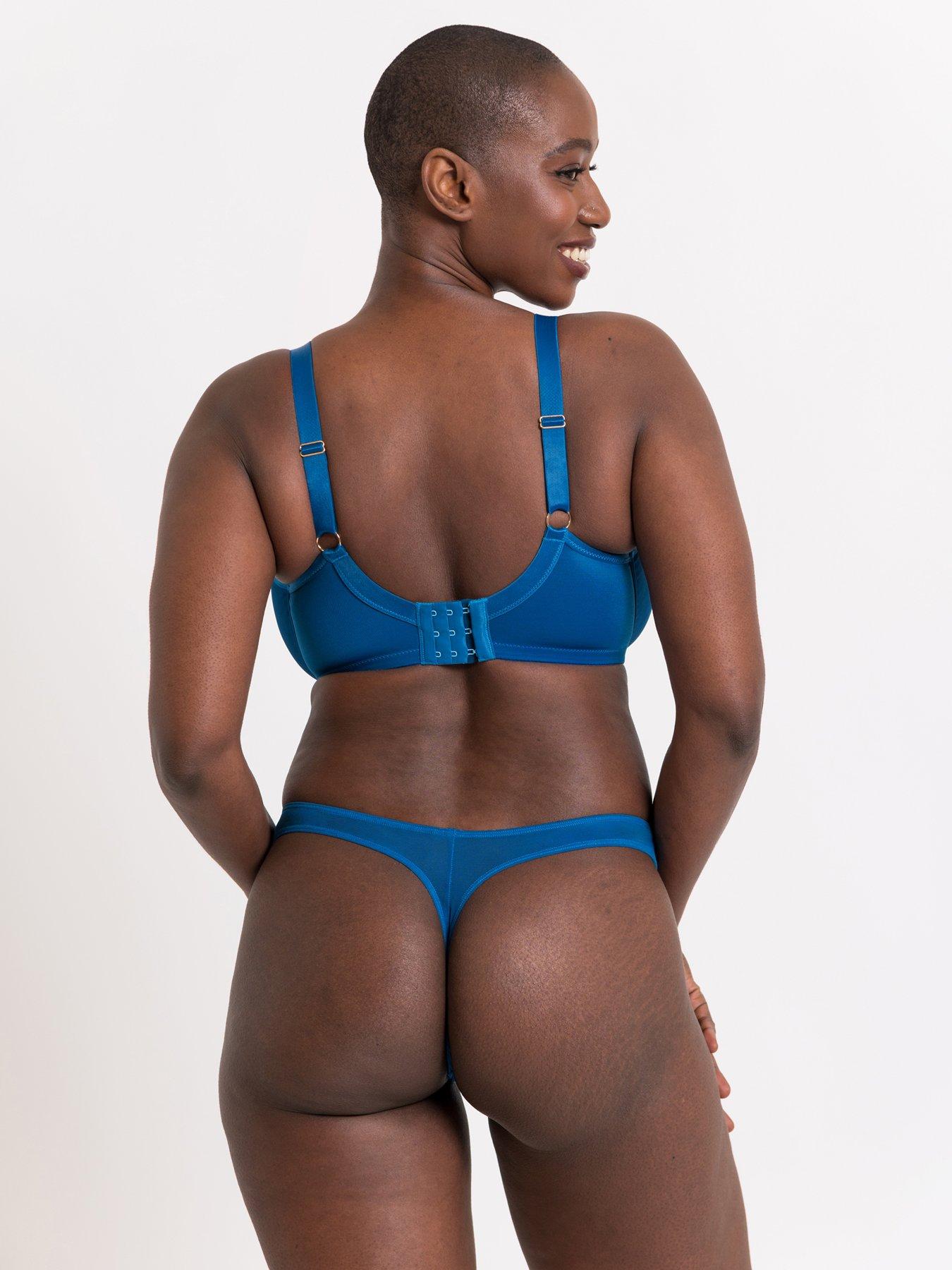 Image 2 of 4 of Curvy Kate Curvy Kate Lush Thong - Peacock Blue