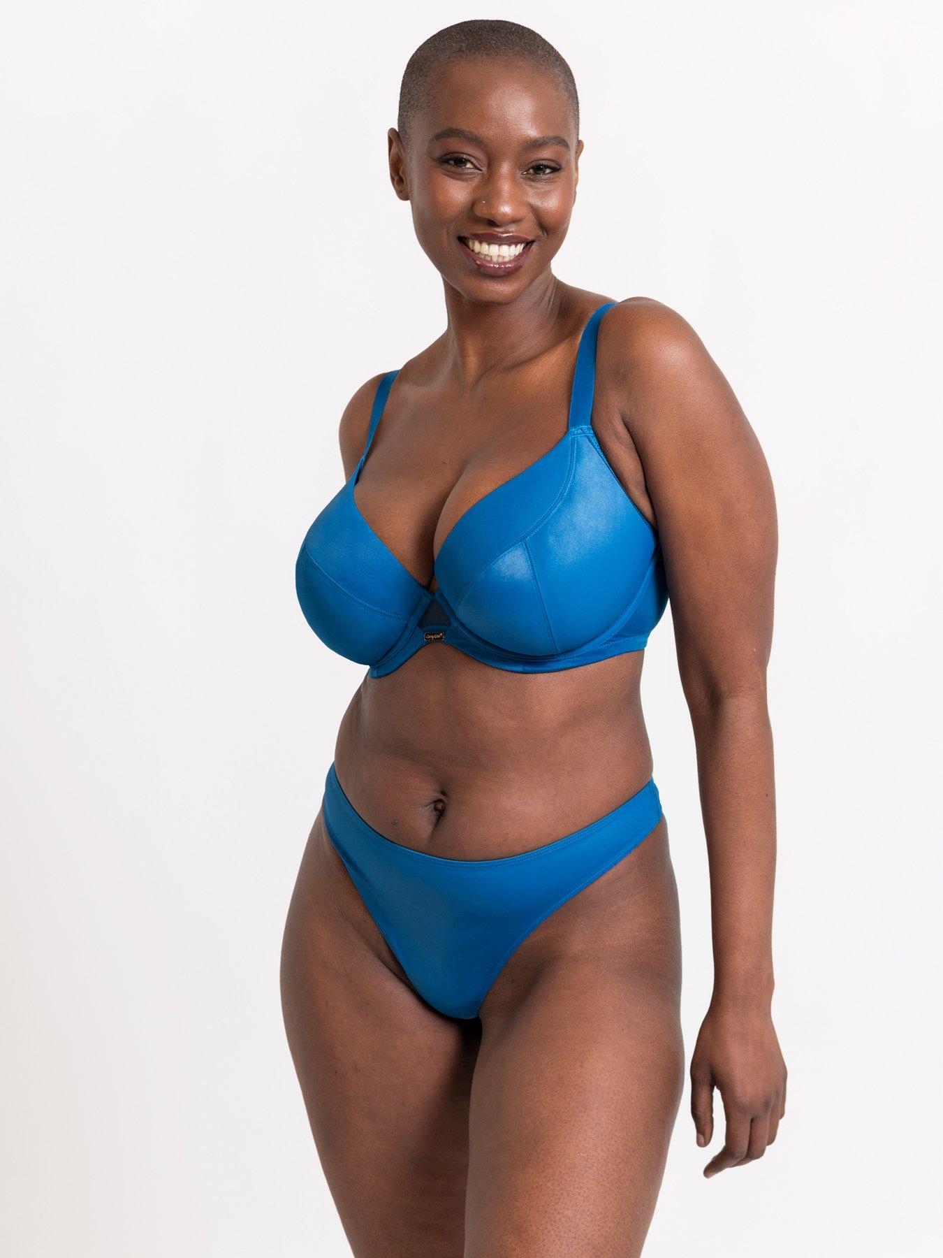 Image 3 of 4 of Curvy Kate Curvy Kate Lush Thong - Peacock Blue