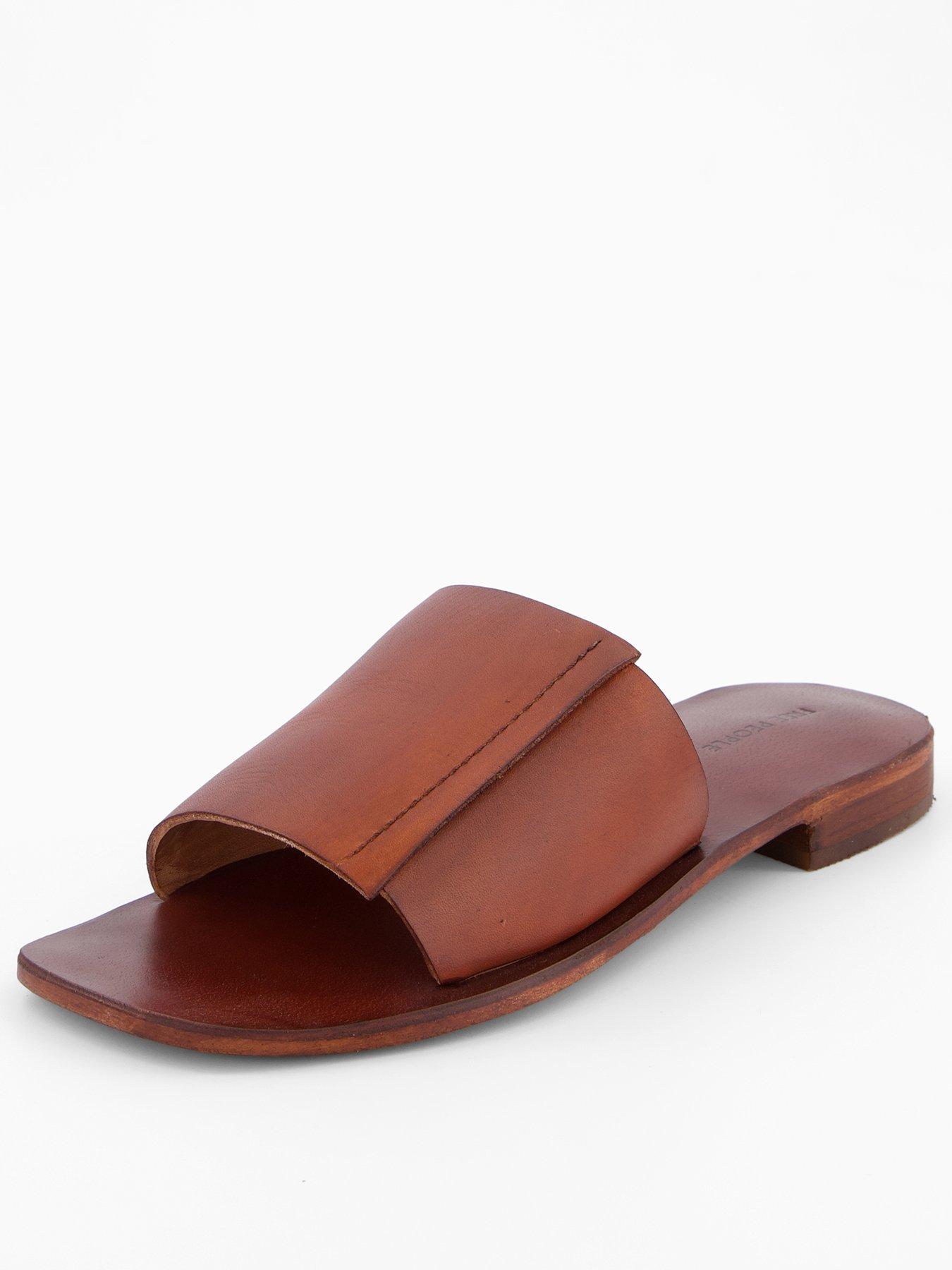 FREE PEOPLE Verona Slide Sandal - Brown