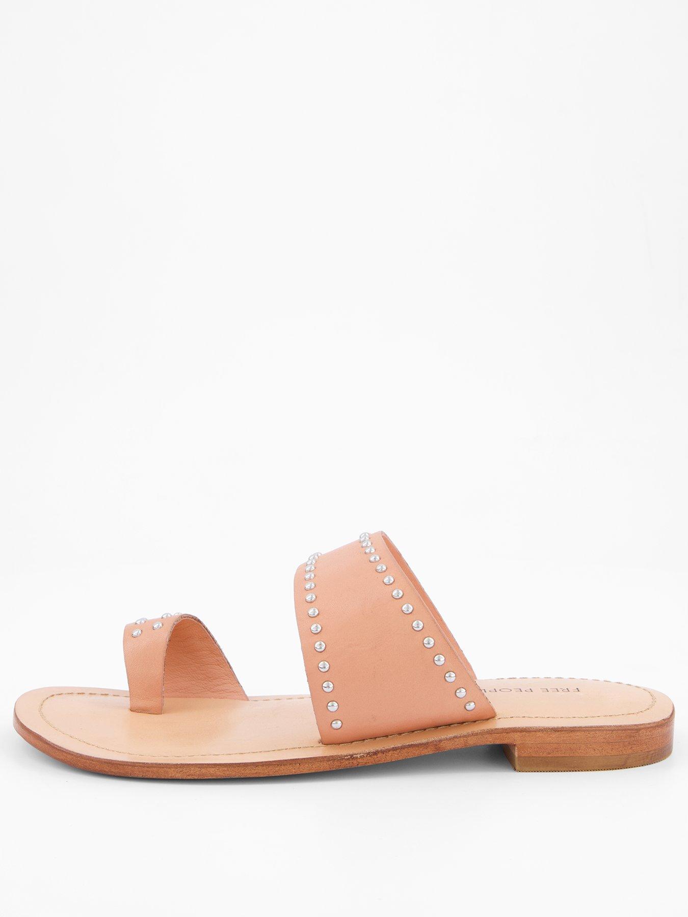 Image 2 of 7 of FREE PEOPLE Amelie Tiny Stud Sandal - Light Brown
