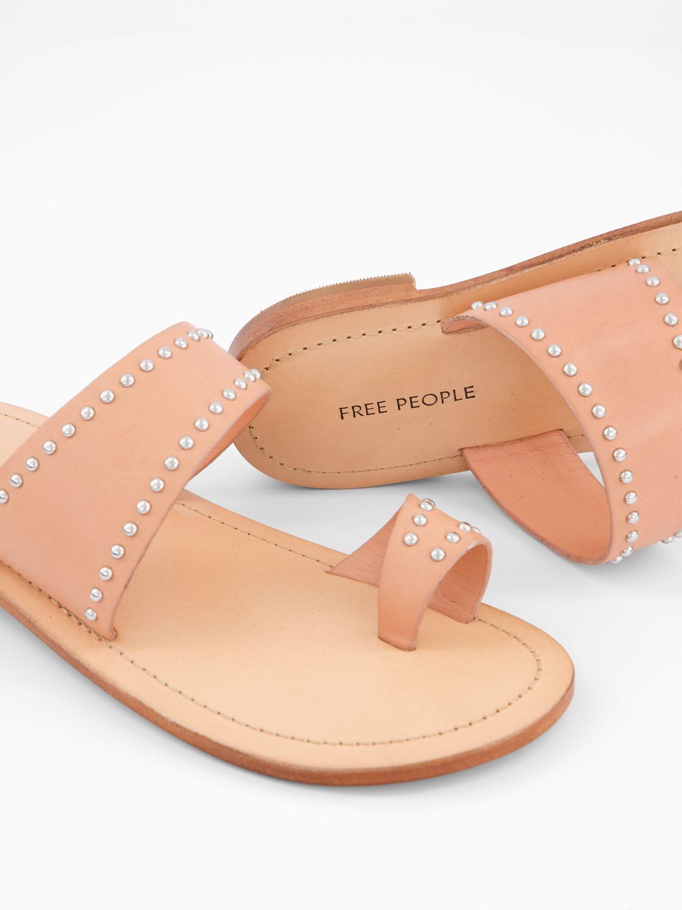 Image 5 of 7 of FREE PEOPLE Amelie Tiny Stud Sandal - Light Brown