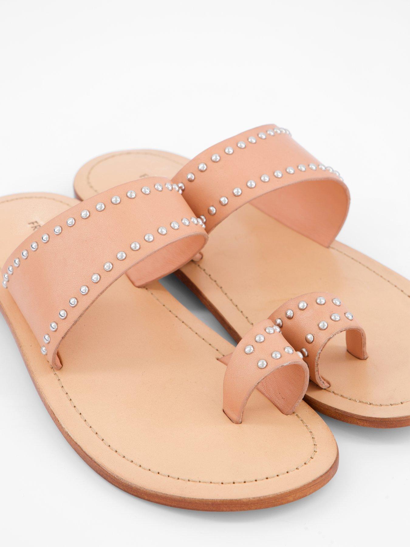 Image 6 of 7 of FREE PEOPLE Amelie Tiny Stud Sandal - Light Brown