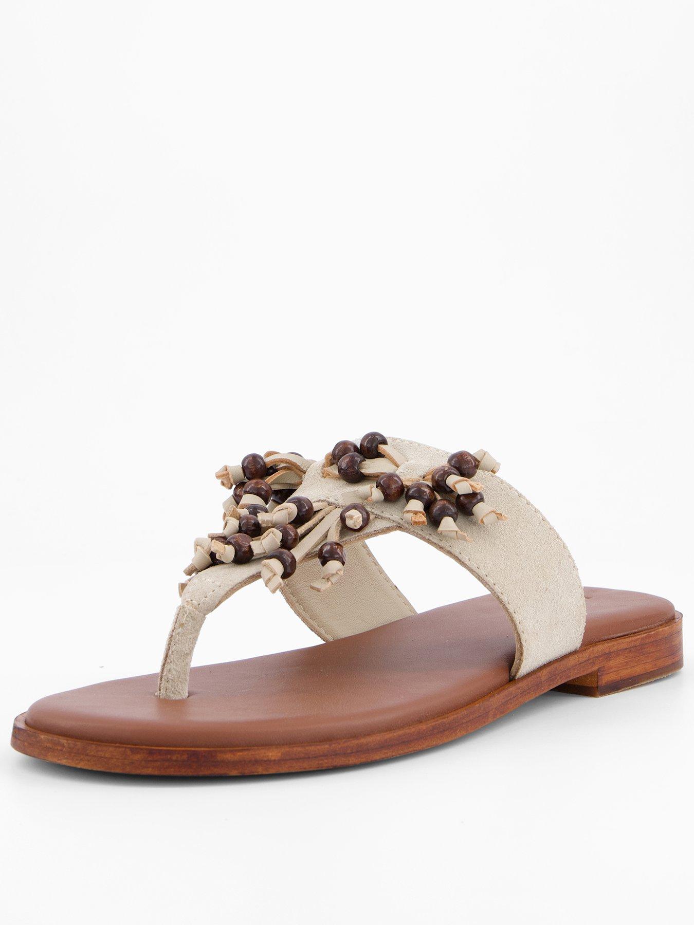 FREE PEOPLE Sadie Fringe Sandal - Light Brown