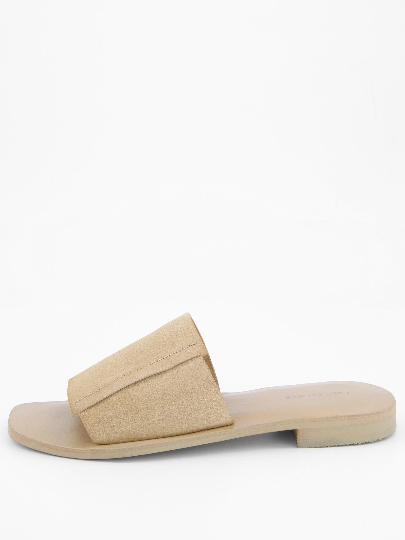 FREE PEOPLE Verona Slide Sandal - Beige