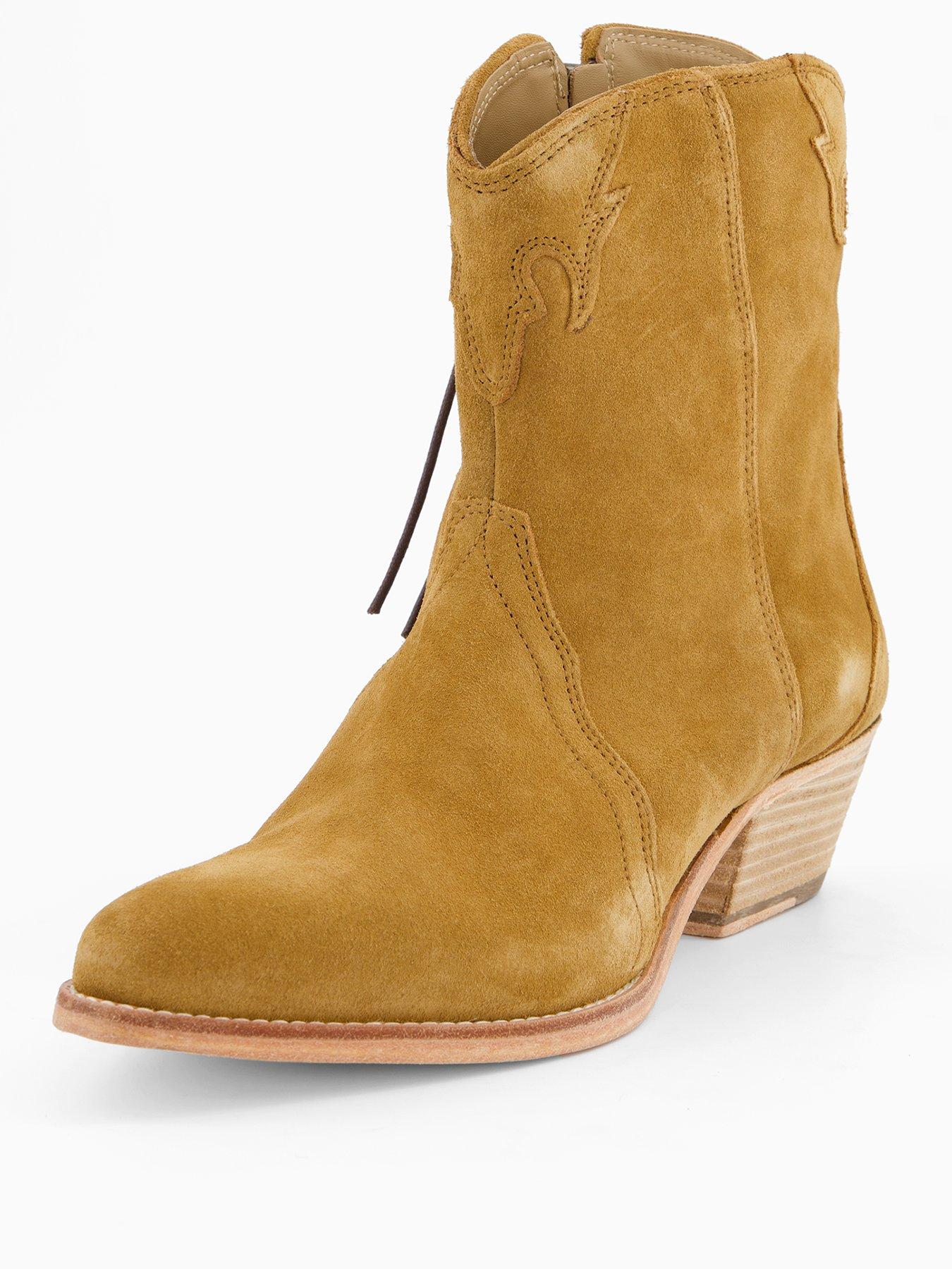 Image 2 of 7 of FREE PEOPLE New Frontier Western Boots - Brown