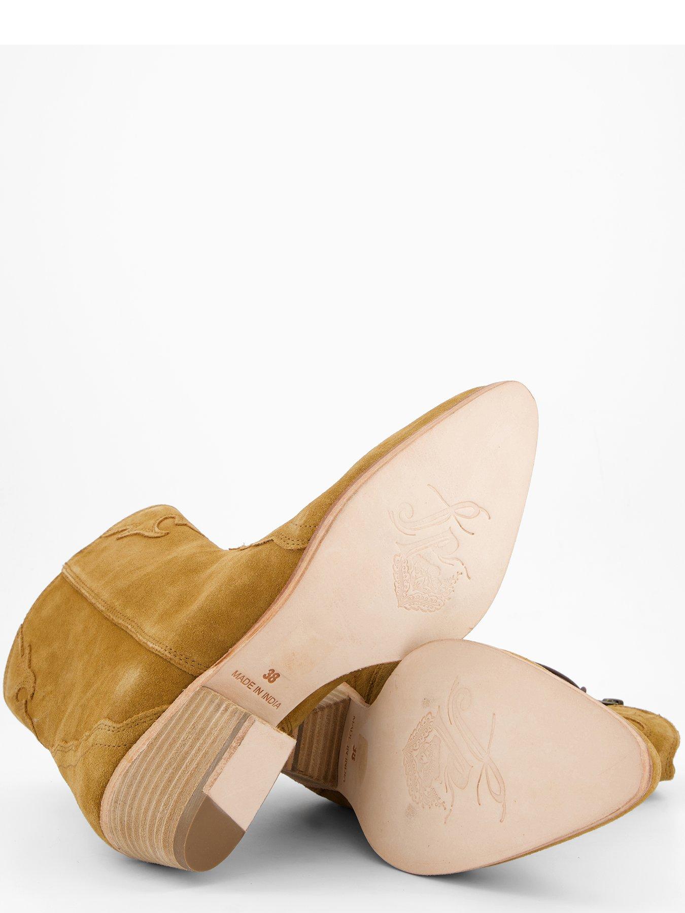 Image 4 of 7 of FREE PEOPLE New Frontier Western Boots - Brown
