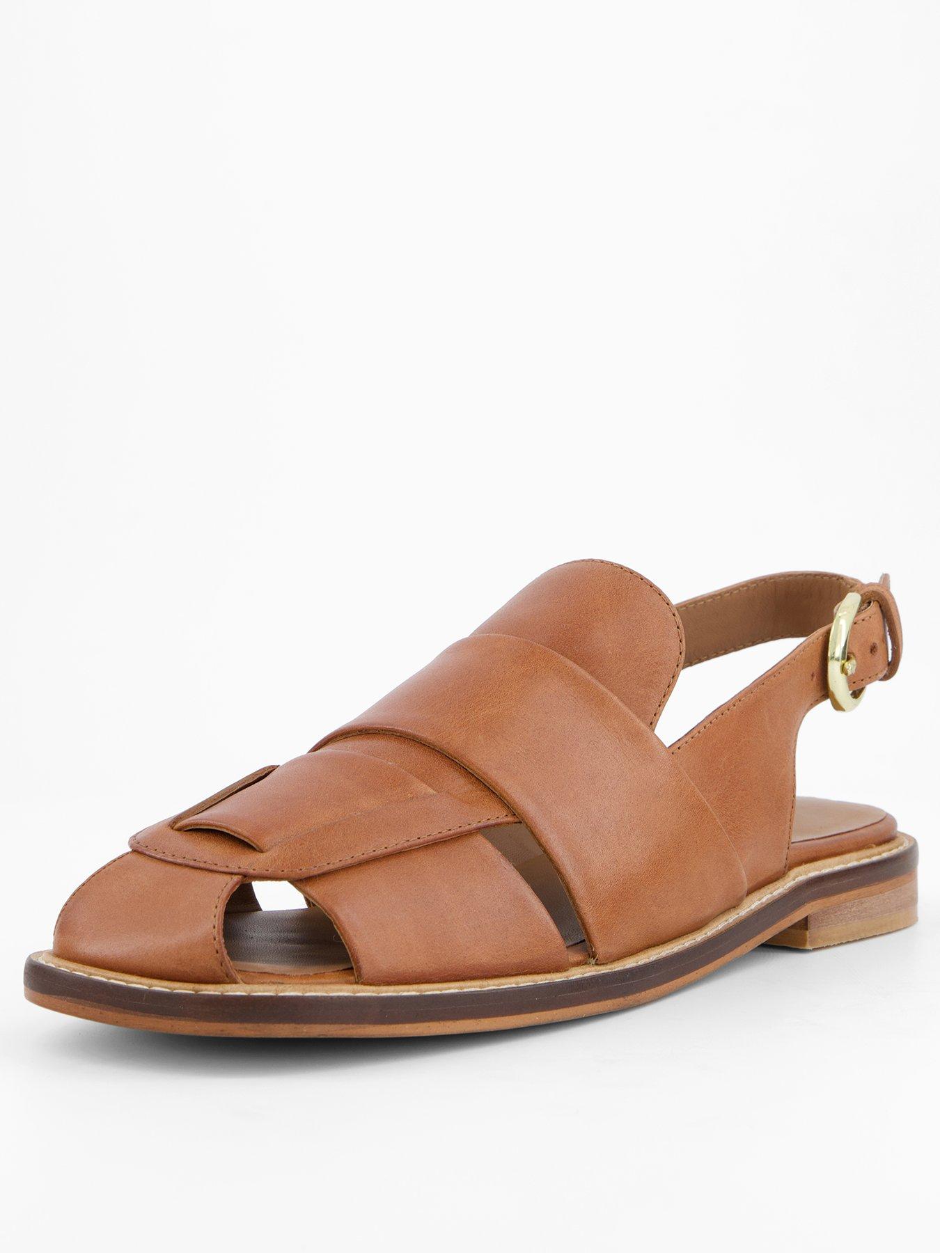 Image 1 of 7 of FREE PEOPLE Libby Fisher Flat - Brown