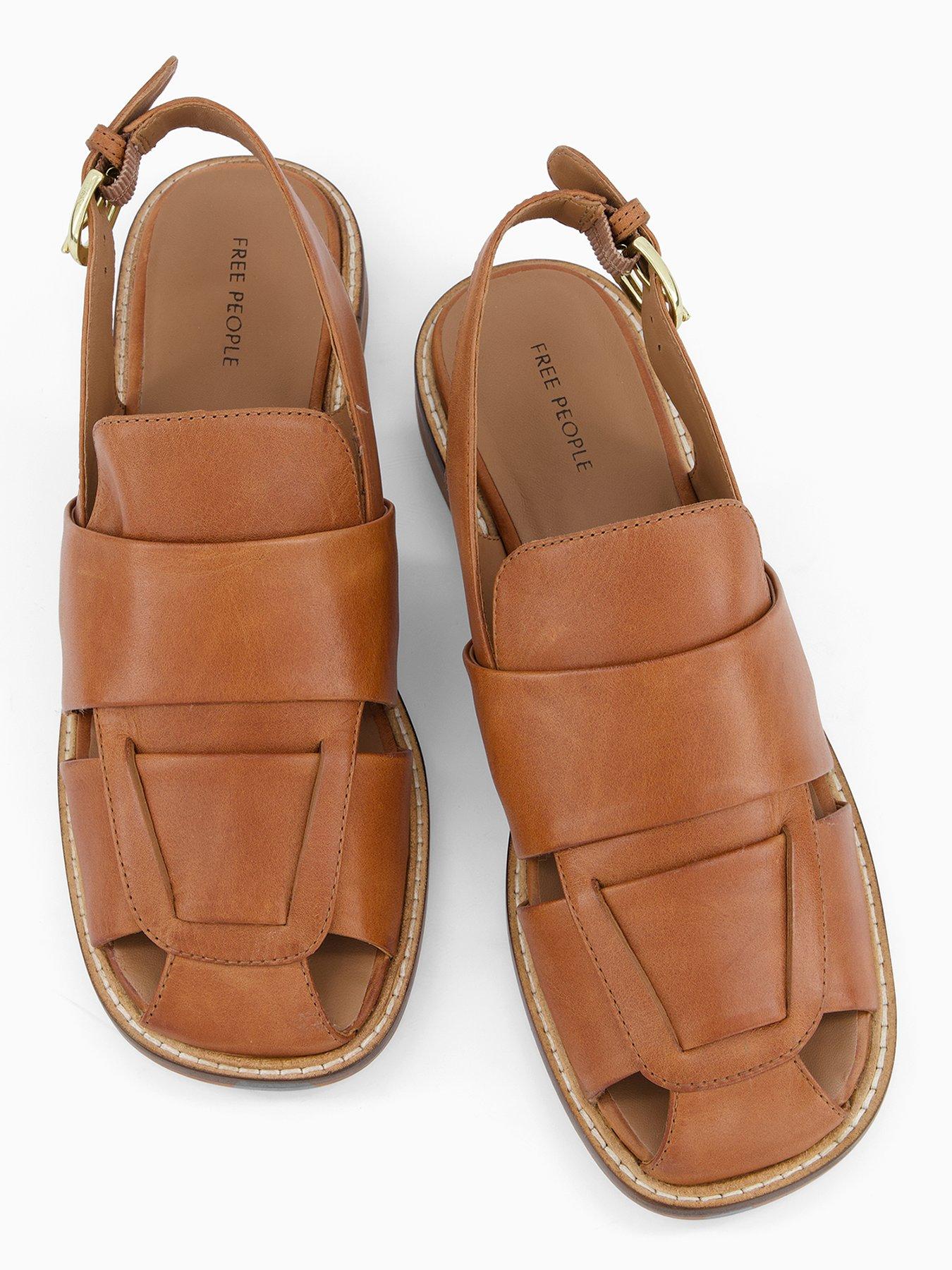 Image 3 of 7 of FREE PEOPLE Libby Fisher Flat - Brown