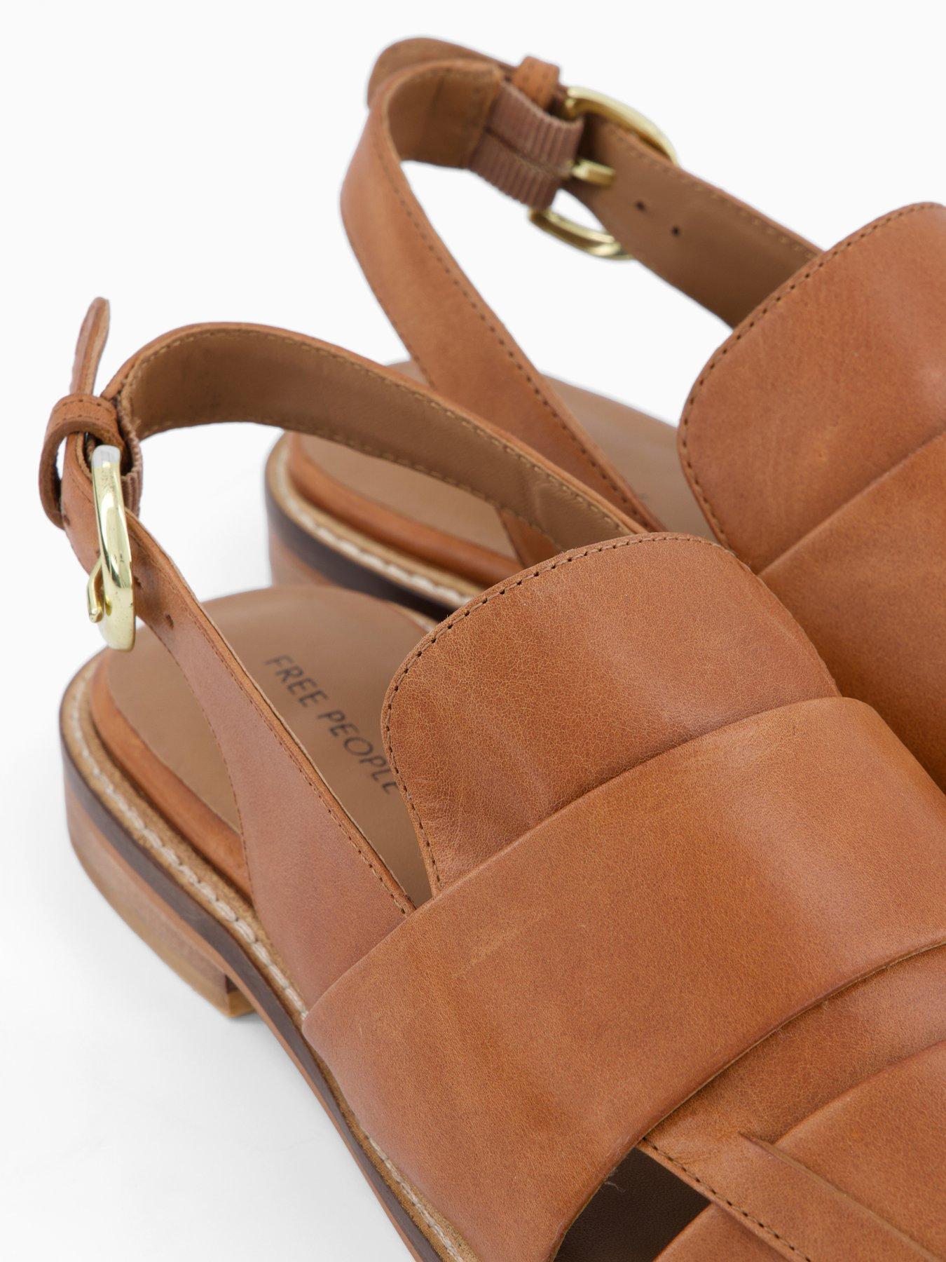 Image 6 of 7 of FREE PEOPLE Libby Fisher Flat - Brown